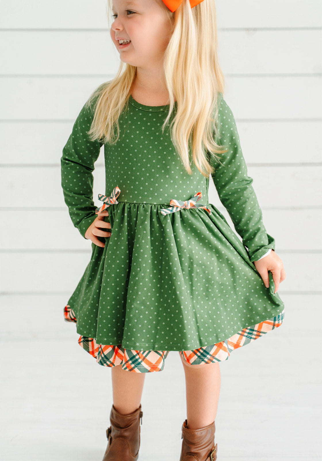 Holly & Plaid Dress (Pre-Order)