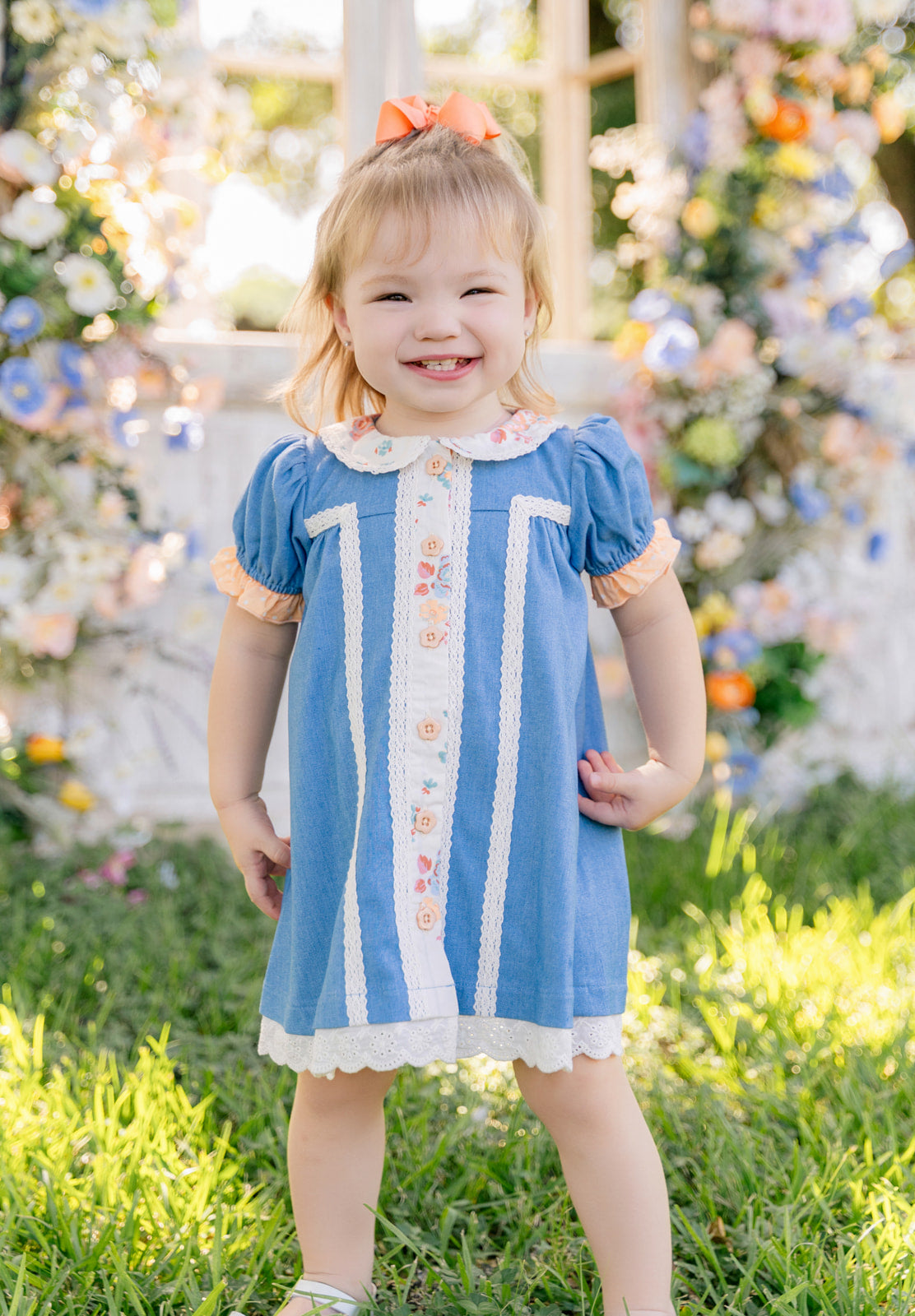 Cottage Gate Chambray Dress (Pre-Order)