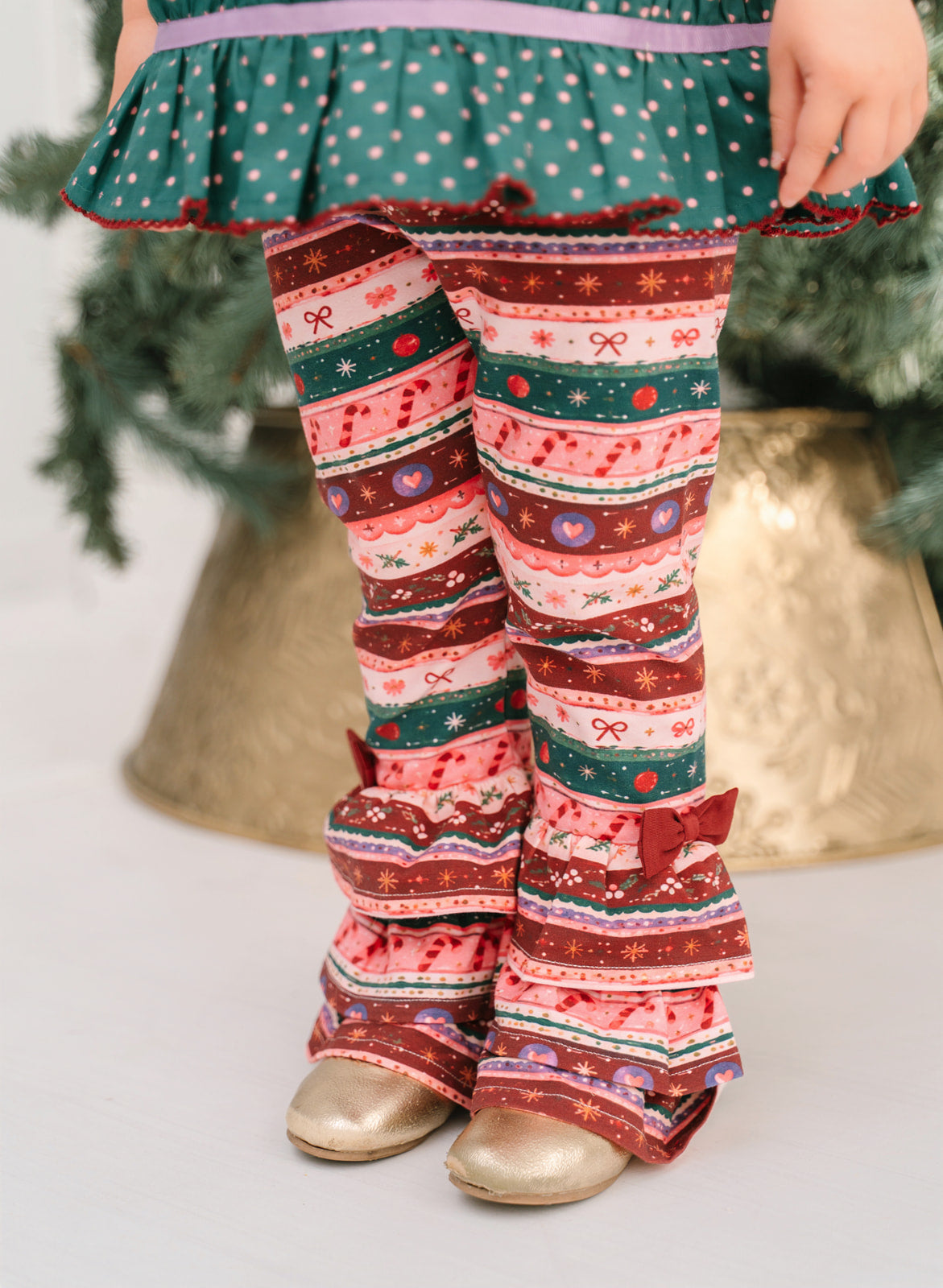 Sugarplum Stripe Benny Leggings (Pre-Order)