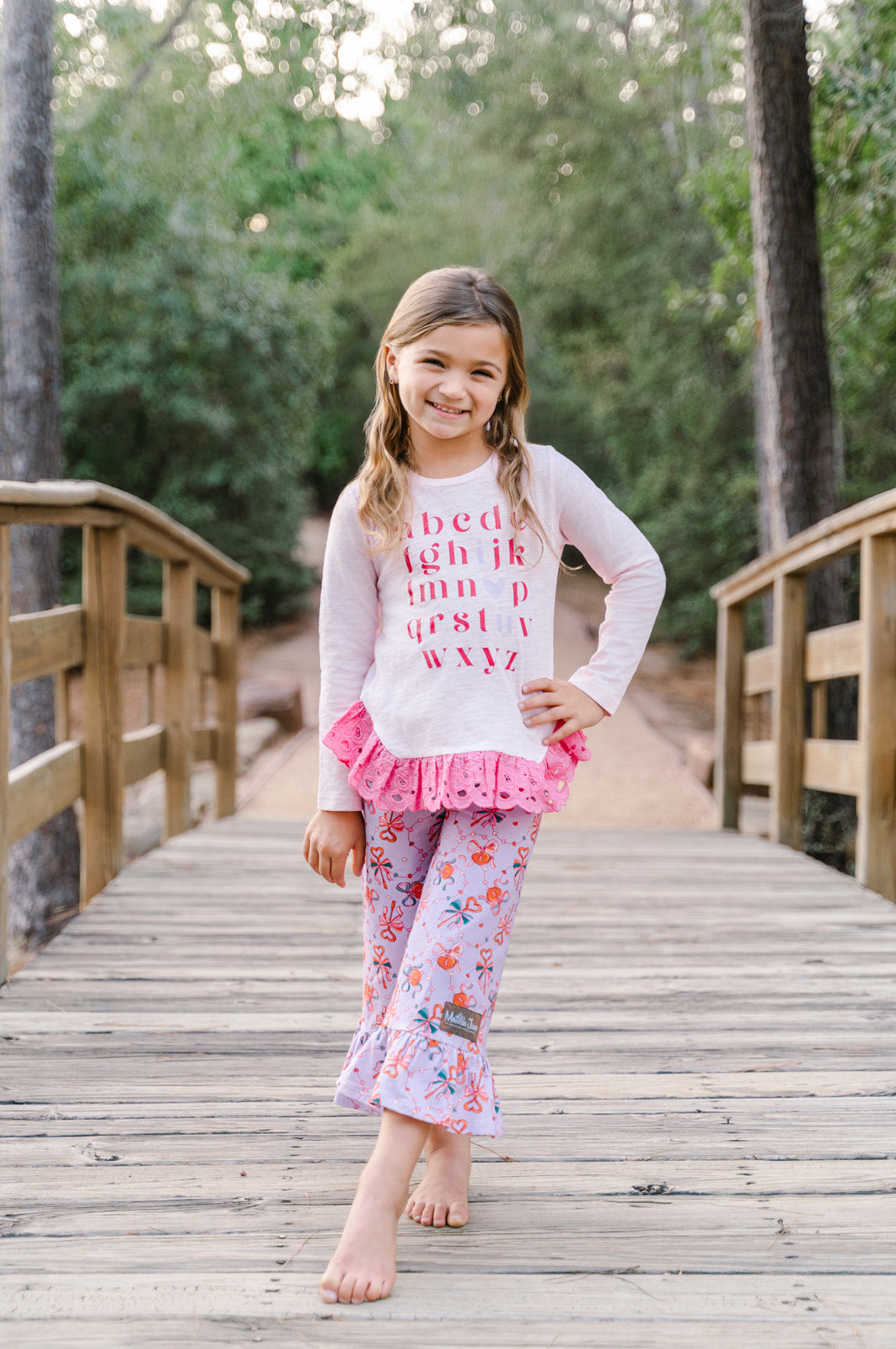 Love You From A To Z Ruffle Tee