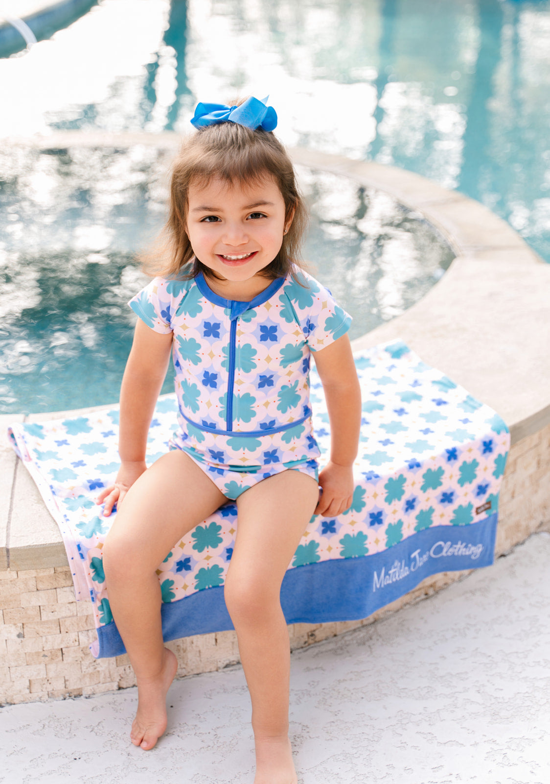 Rash Guard Swimsuit - Short Sleeve | Mod Petal (Pre-Order)