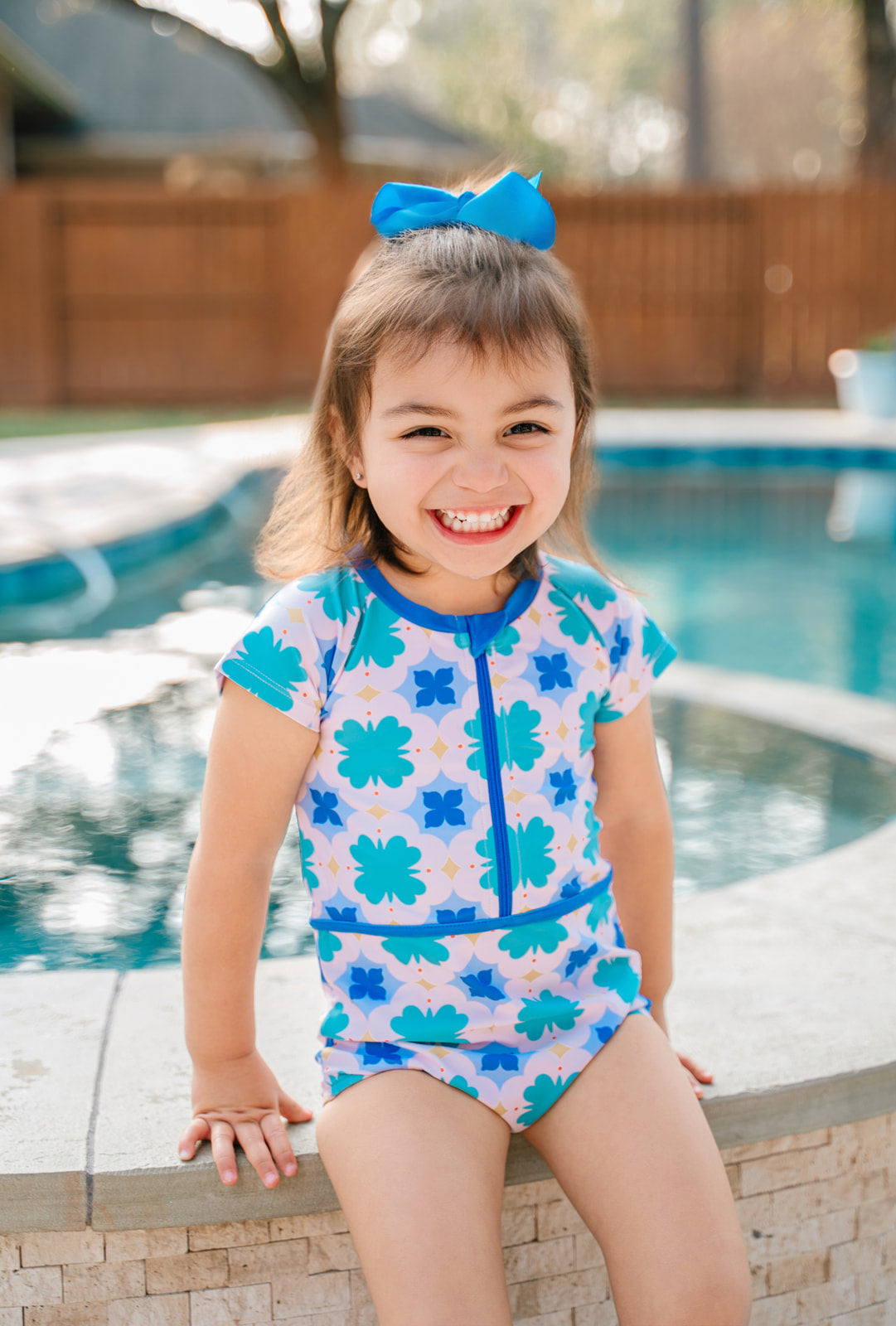 Rash Guard Swimsuit - Short Sleeve | Mod Petal (Pre-Order)