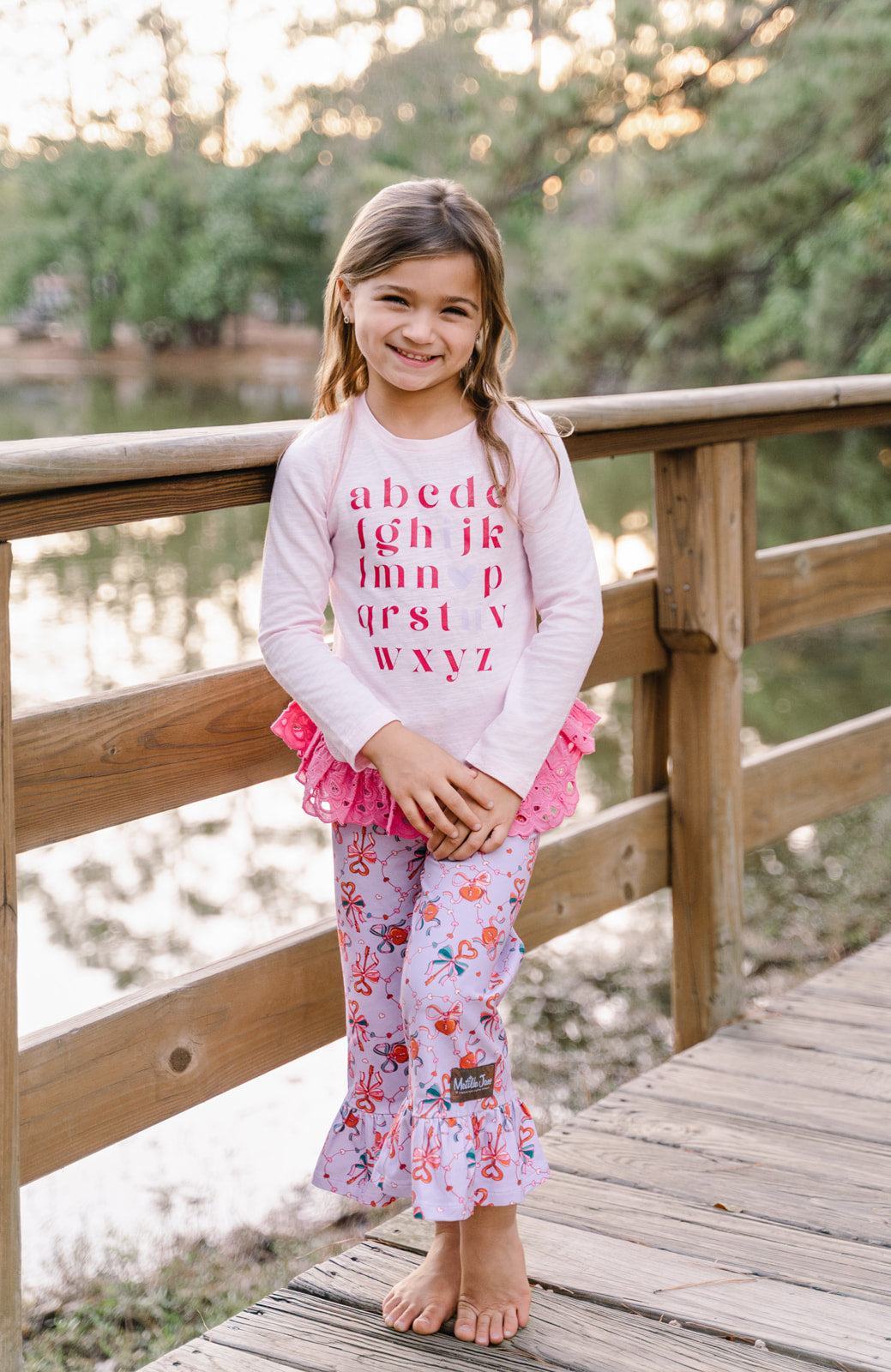 Love You From A To Z Ruffle Tee