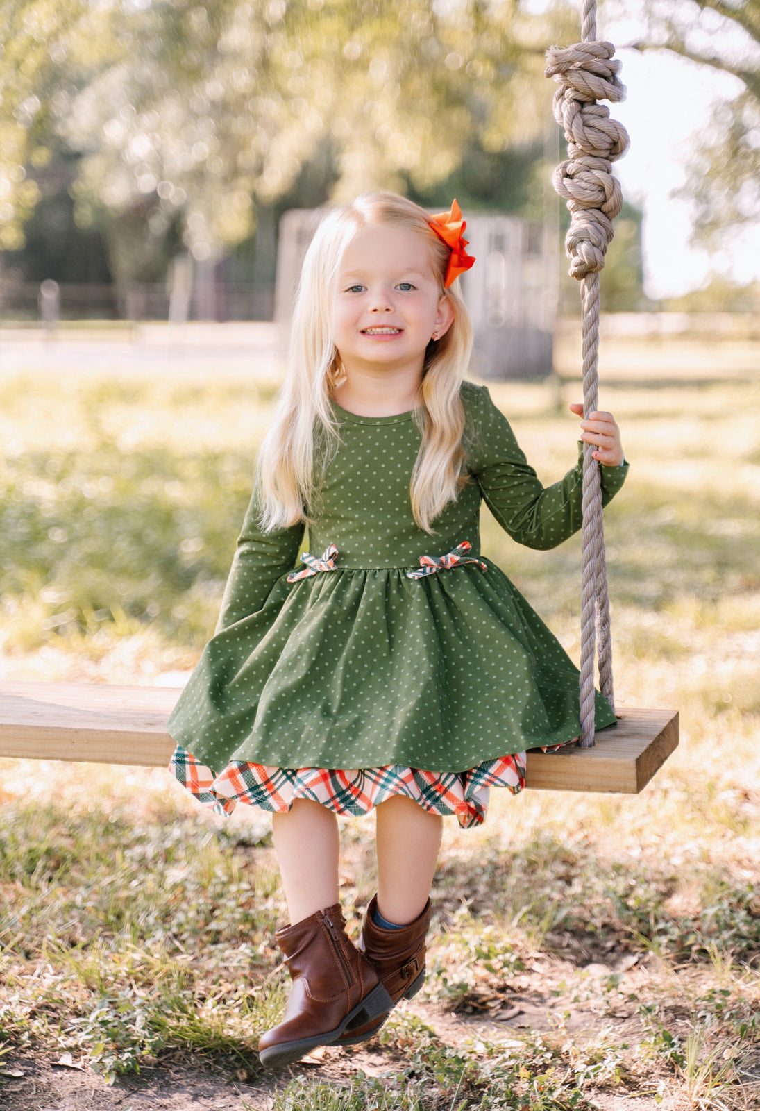 Holly & Plaid Dress (Pre-Order)