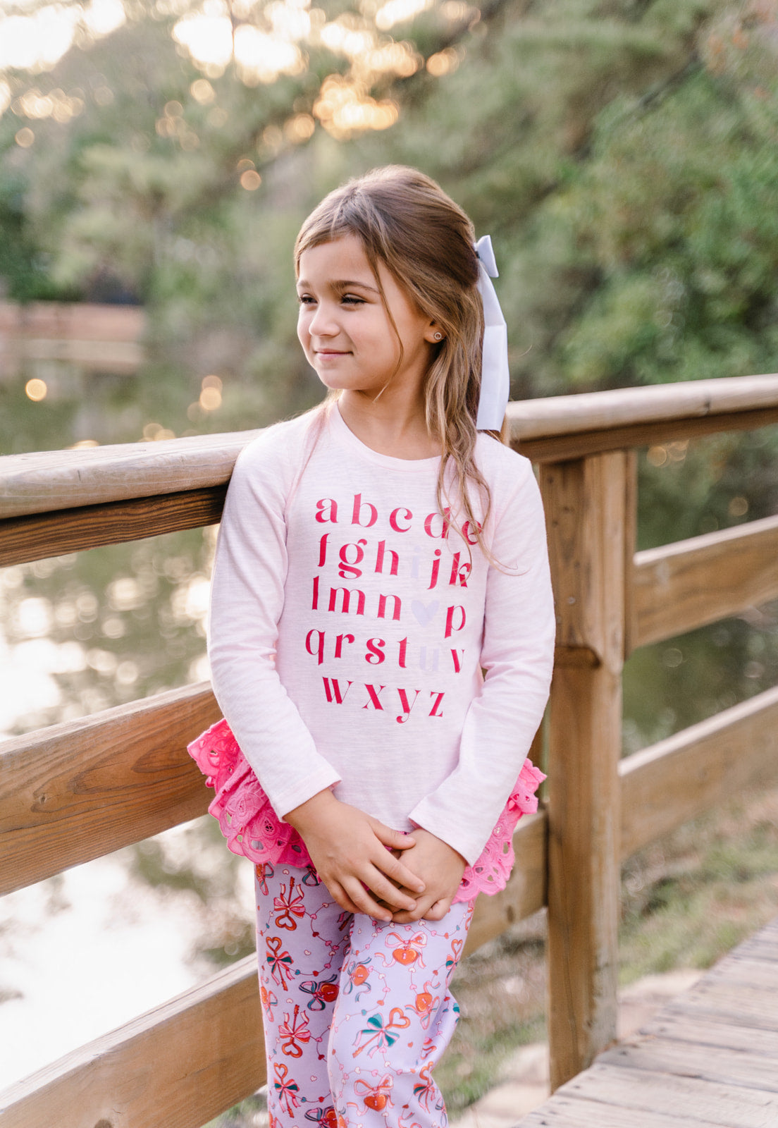 Love You From A To Z Ruffle Tee
