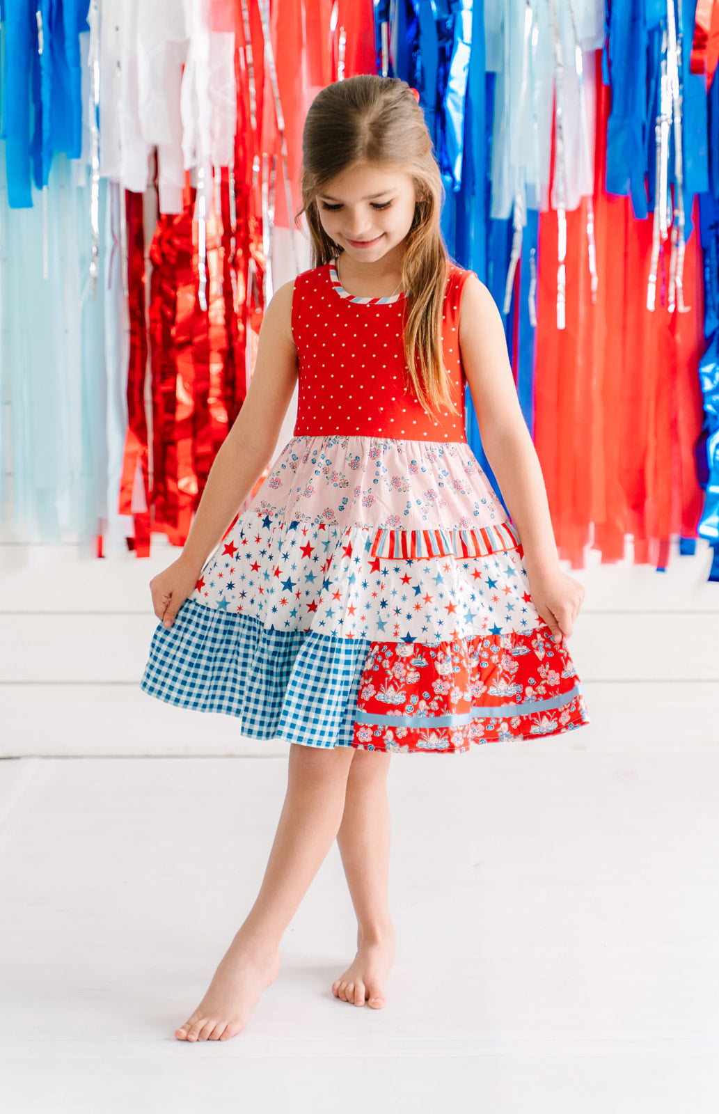 Little Liberty Duck Parade Panel Dress