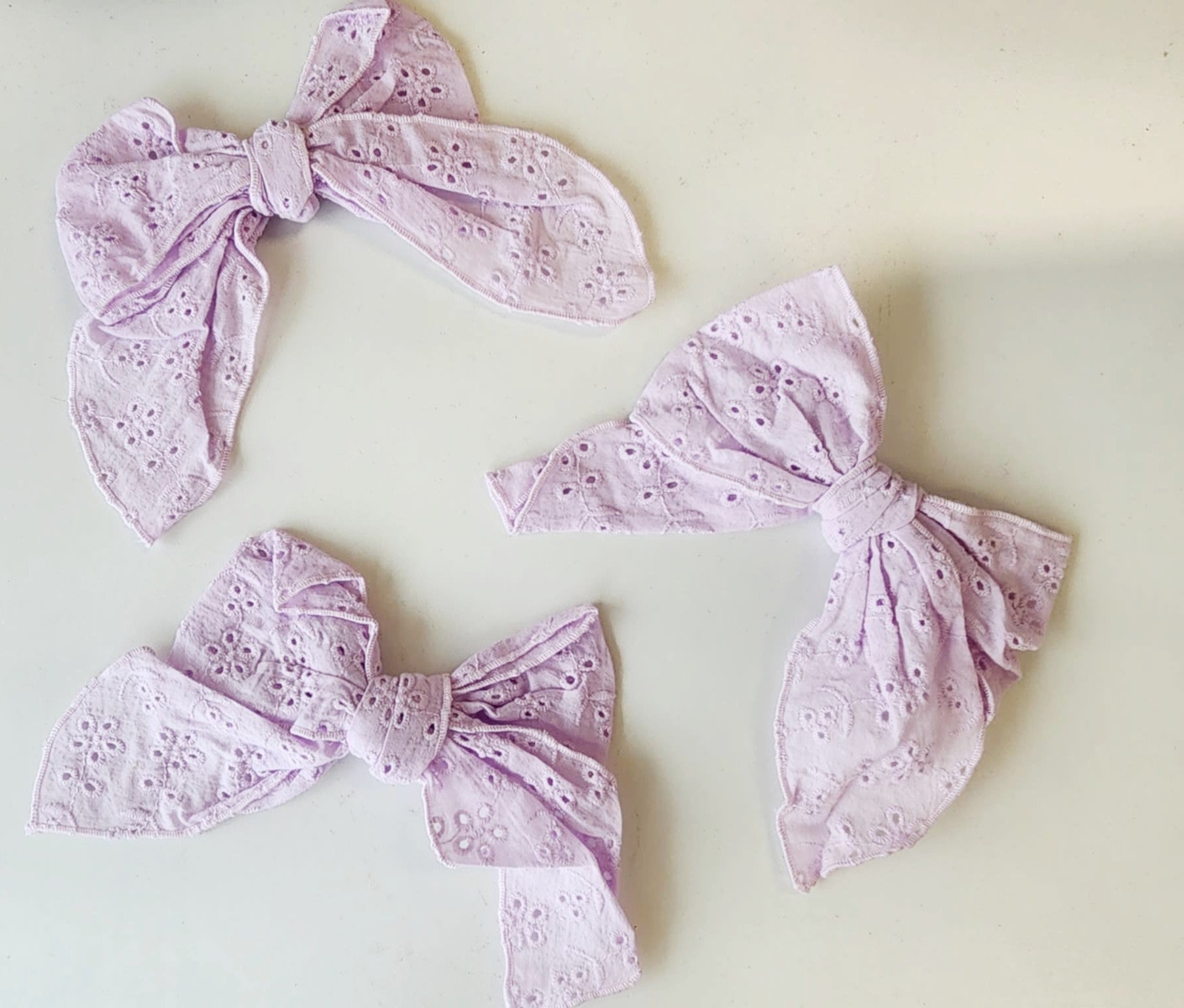 Whimsy Wisteria Eyelet Hair Bow