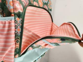 Cece Apple Print Backpack