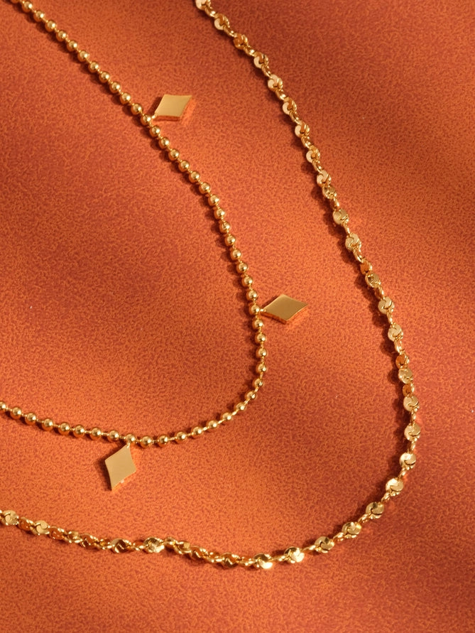 Golden Whisper Layered Necklace