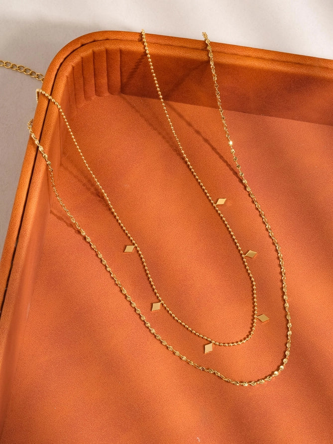 Golden Whisper Layered Necklace