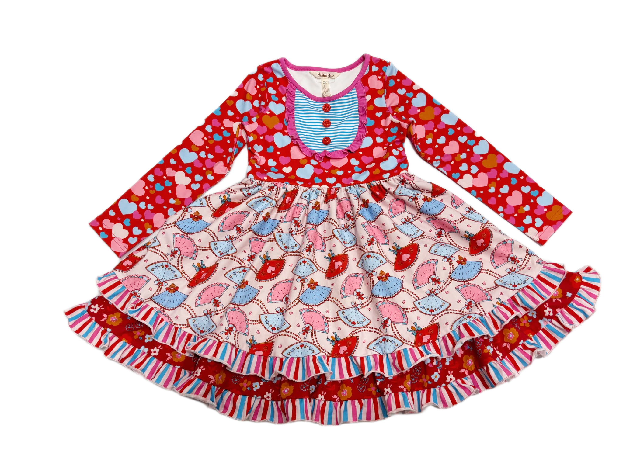 Sweetheart Fans Club Ruffle Dress