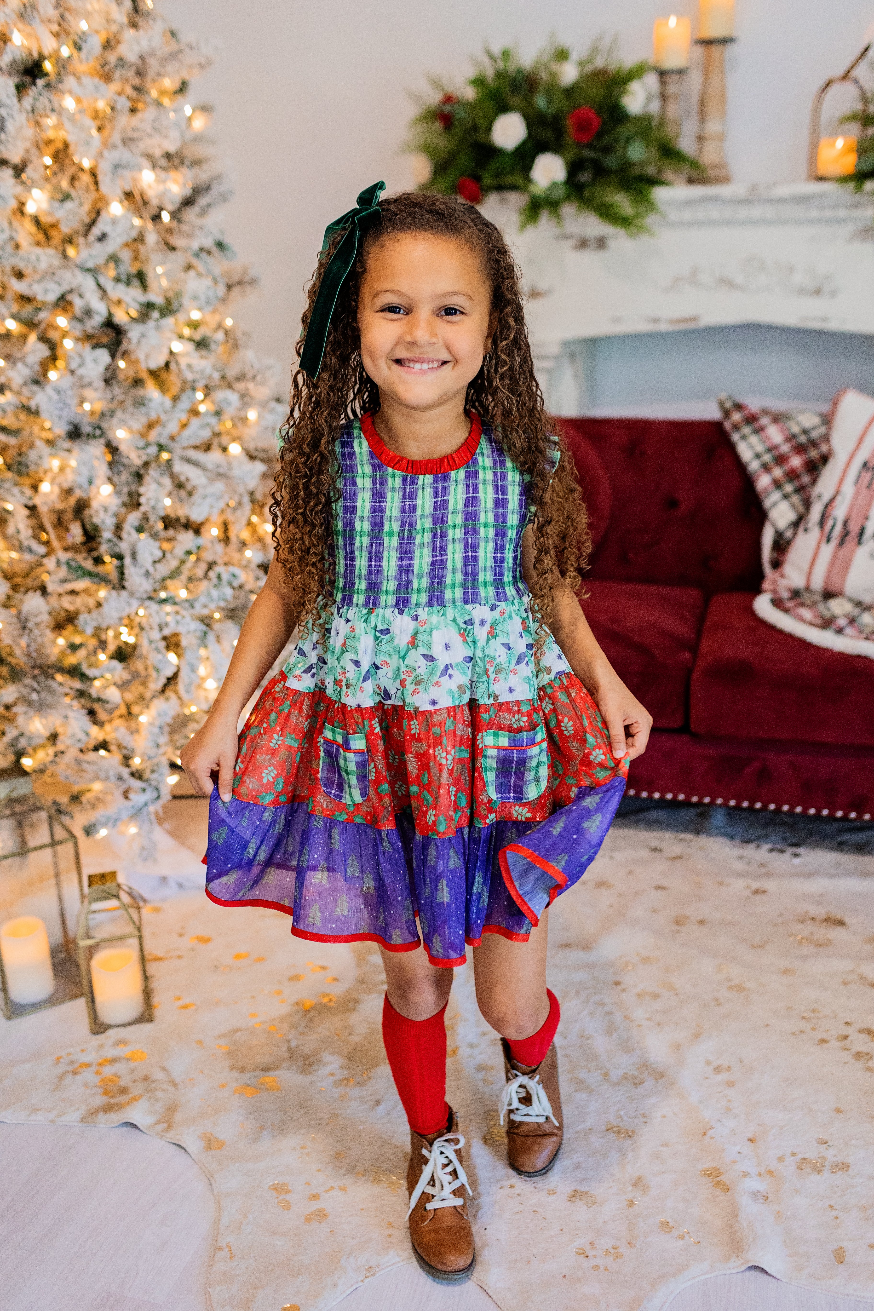 Festive Little Wonders Shimmer Dress