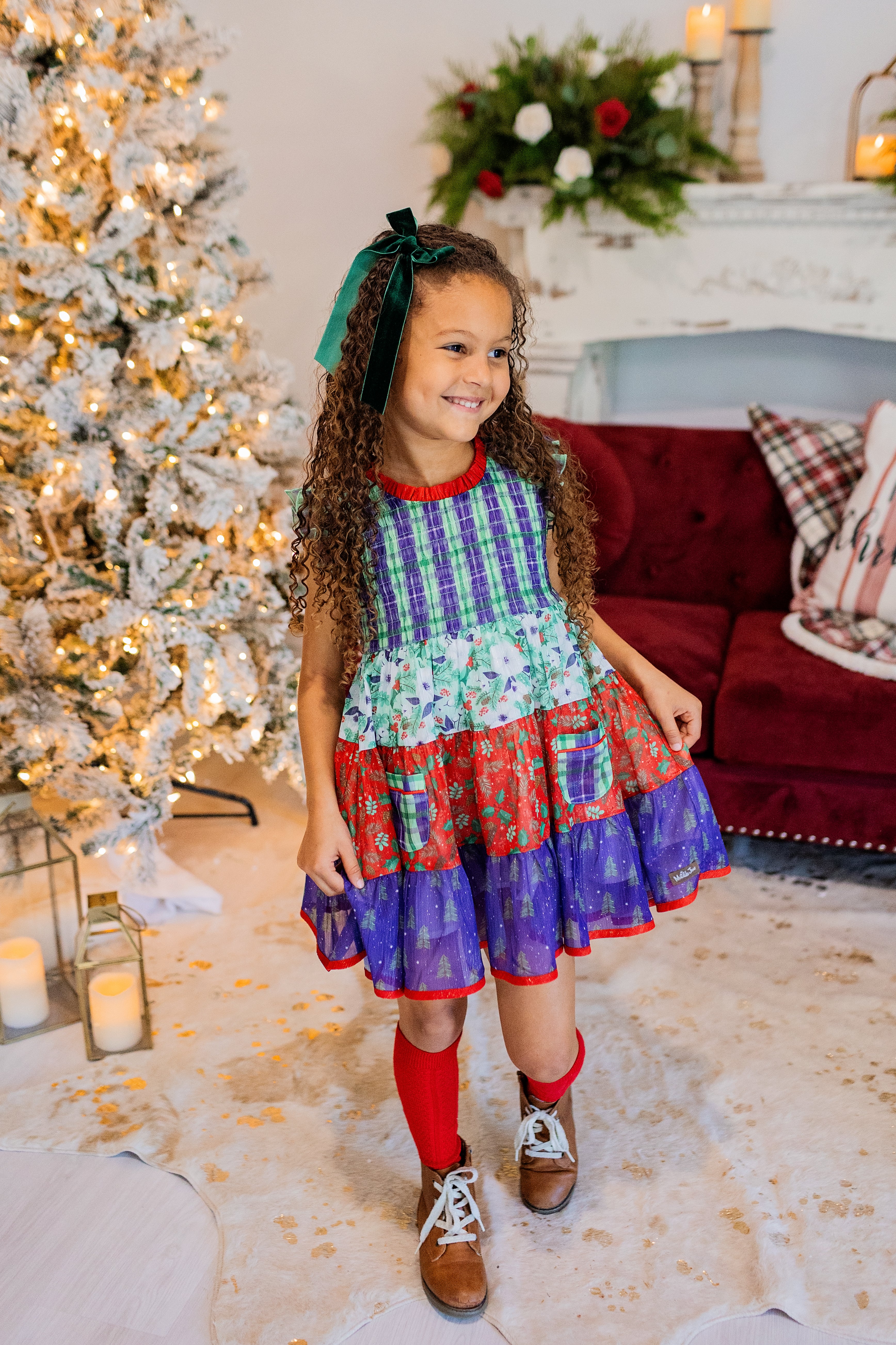 Festive Little Wonders Shimmer Dress