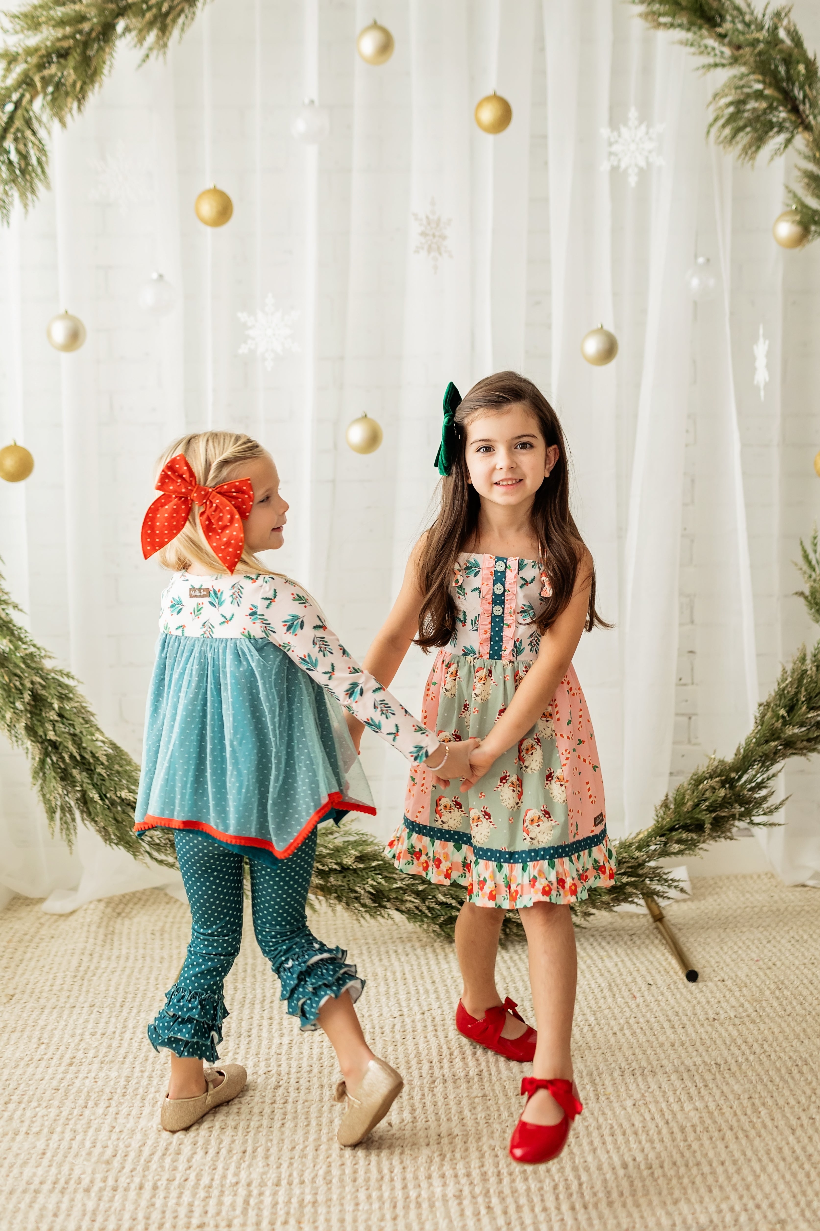 Matilda Jane Holly Days Knot Dress set outlet 6 Christmas