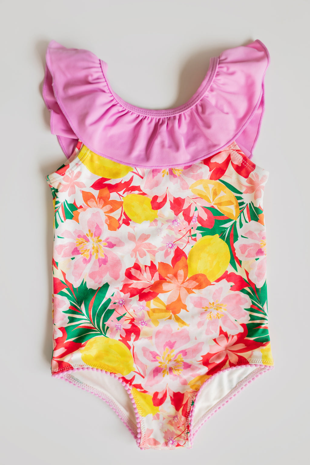Sugar Bee Clothing Pink Pineapple Bow Back Swimsuit – Little Miss Muffin  Children & Home