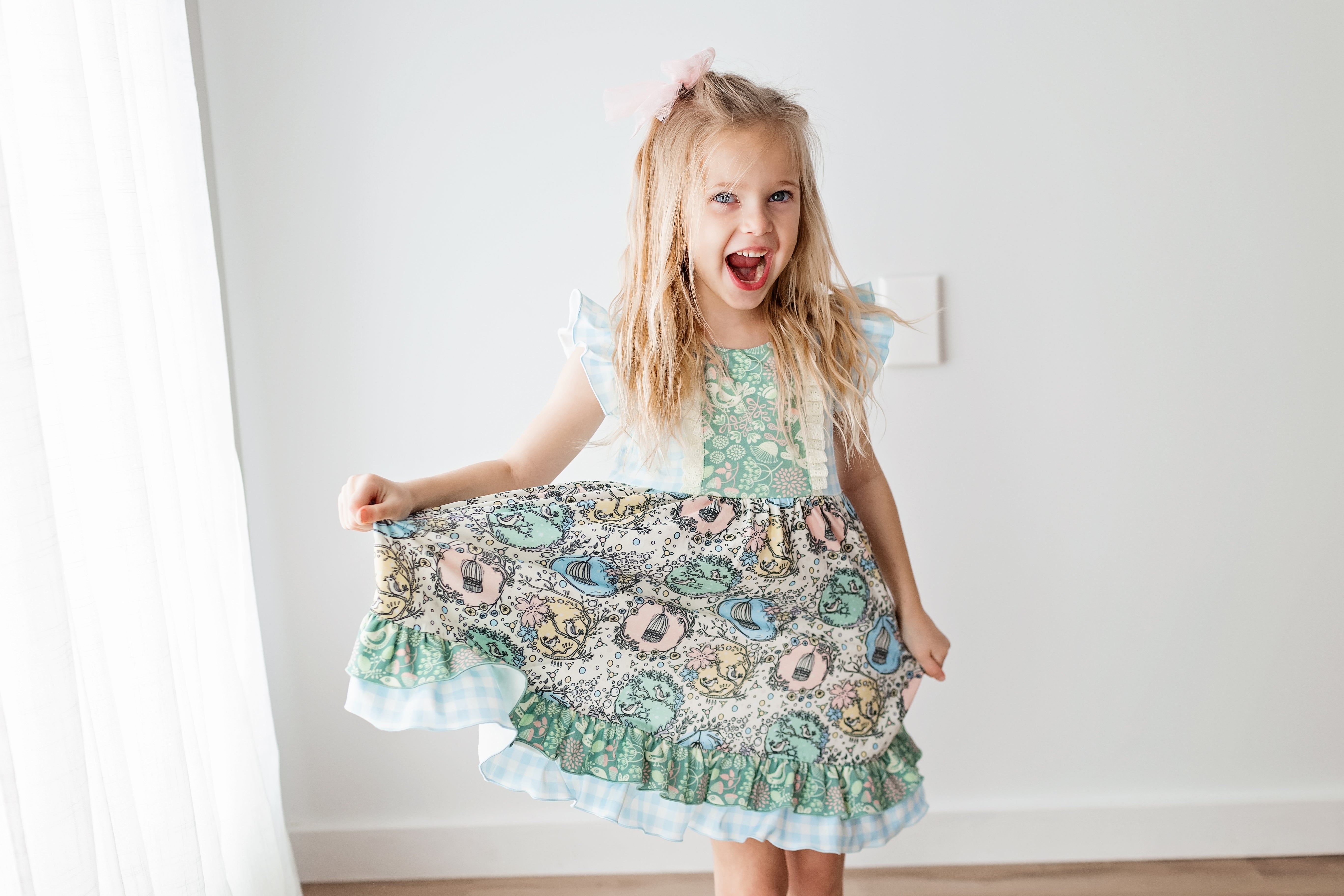 Enchanted Nest Ruffle Dress (Pre-Order)