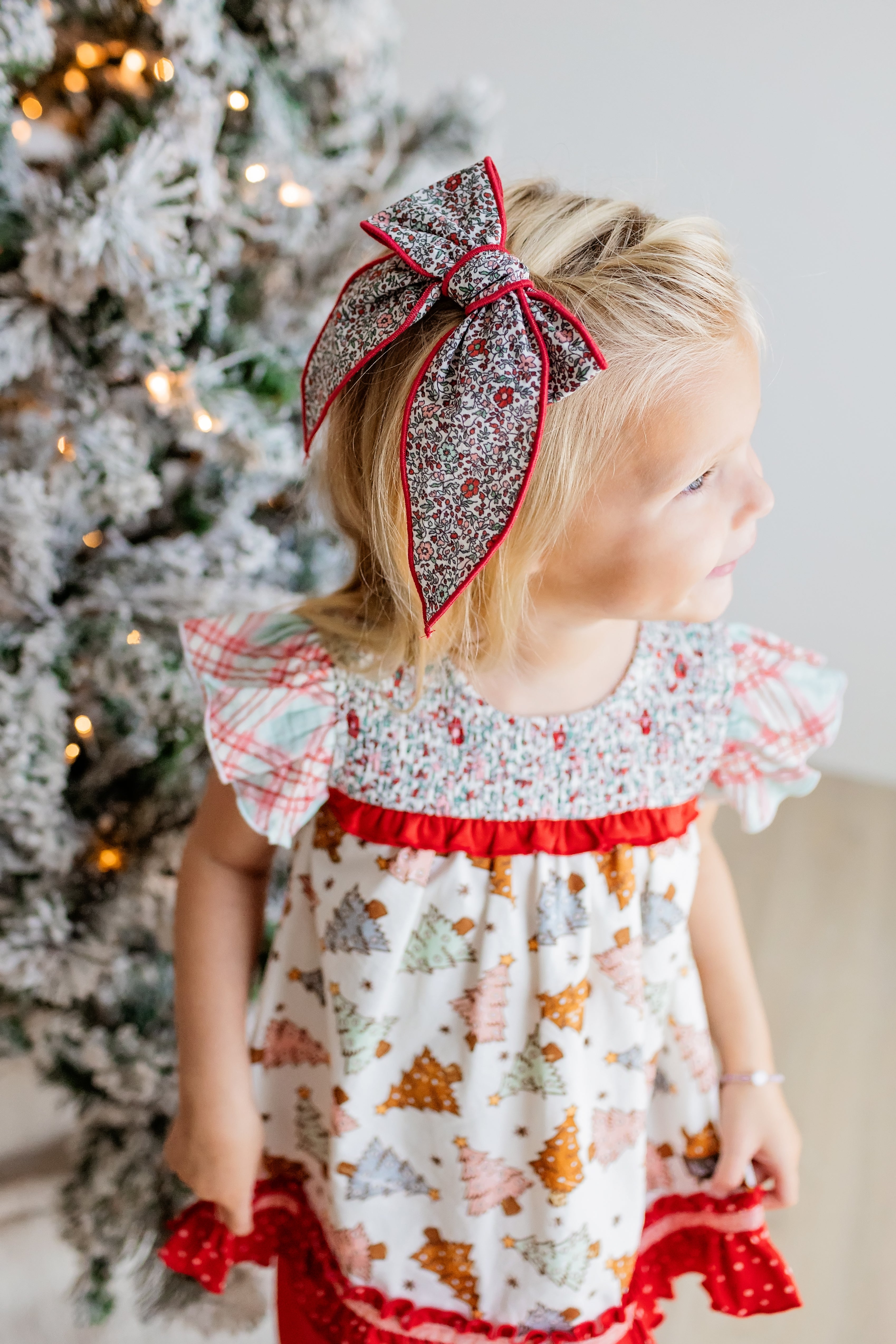 Festive Flora Hair Bow