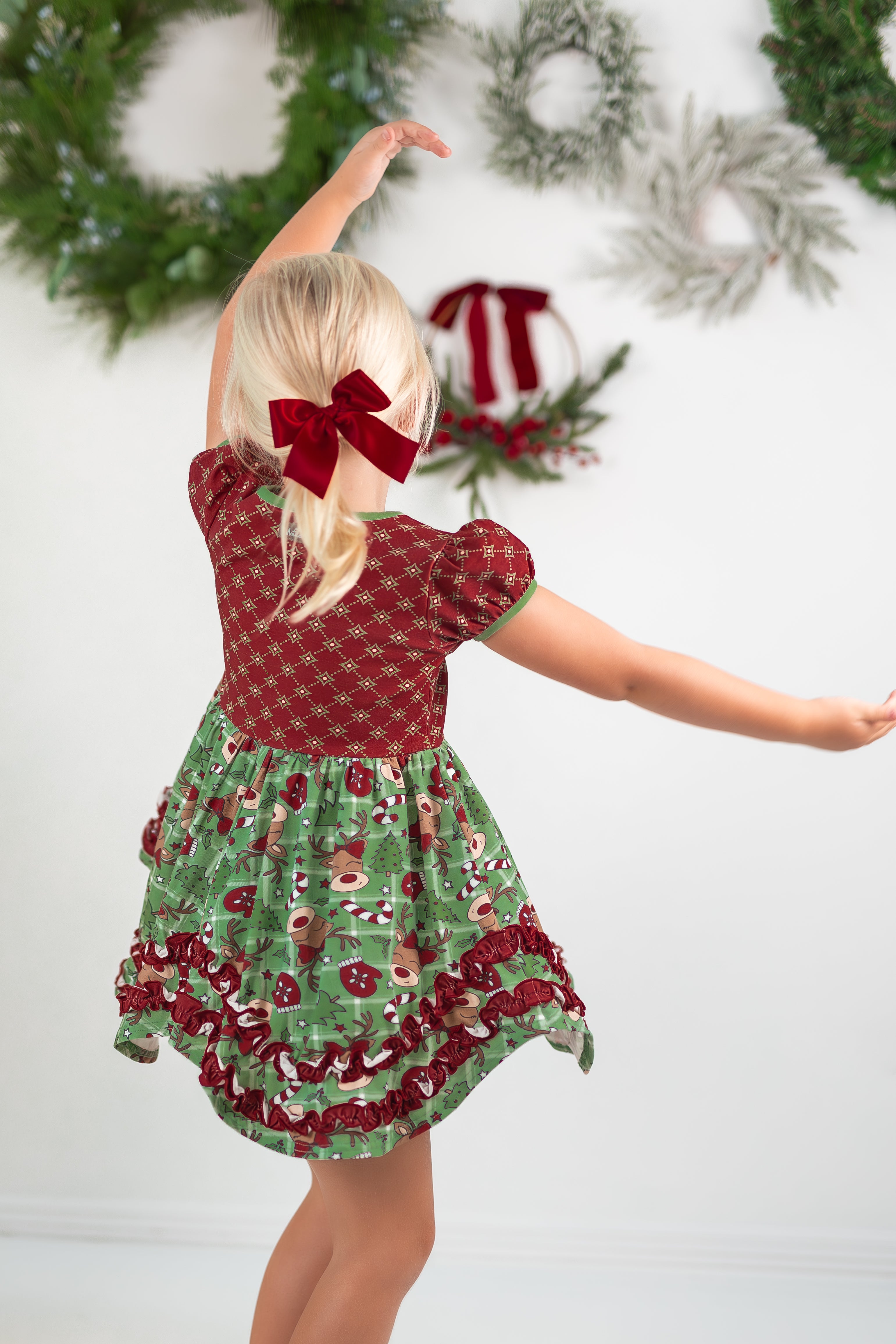 Matilda Jane Holly Days Knot Dress set 4 fashion Holiday Christmas