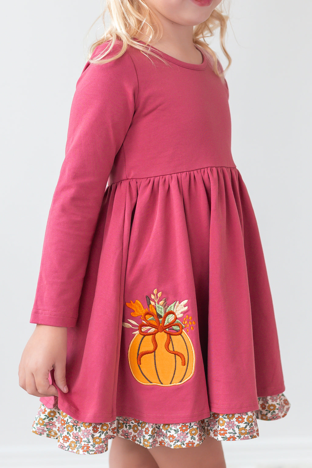 slim fit dress slacks Pumpkin Pals Lap Dress – Matilda Jane Clothing main image 1