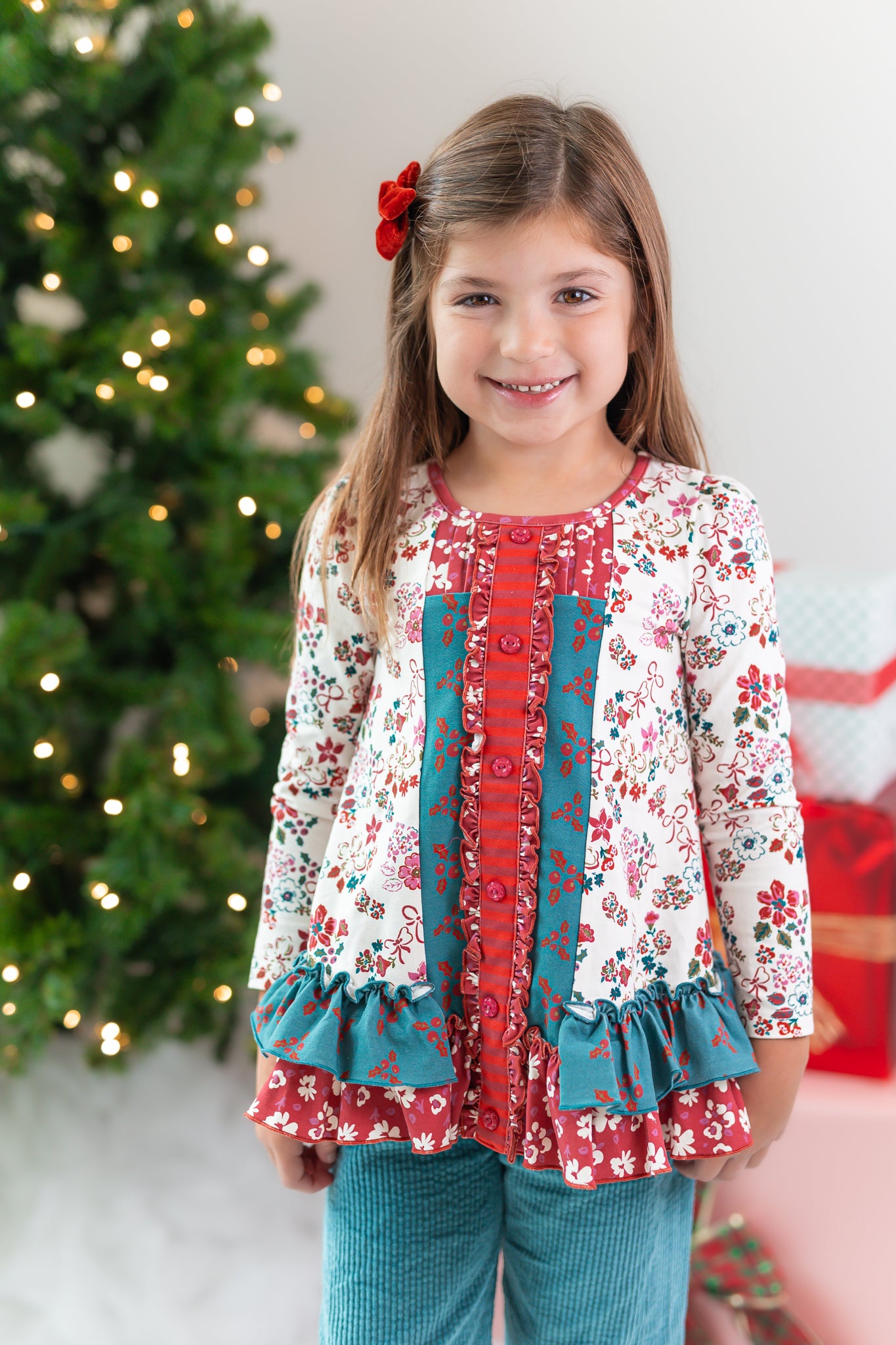Tinselberry Lane Ruffle Tunic (Pre-Order)