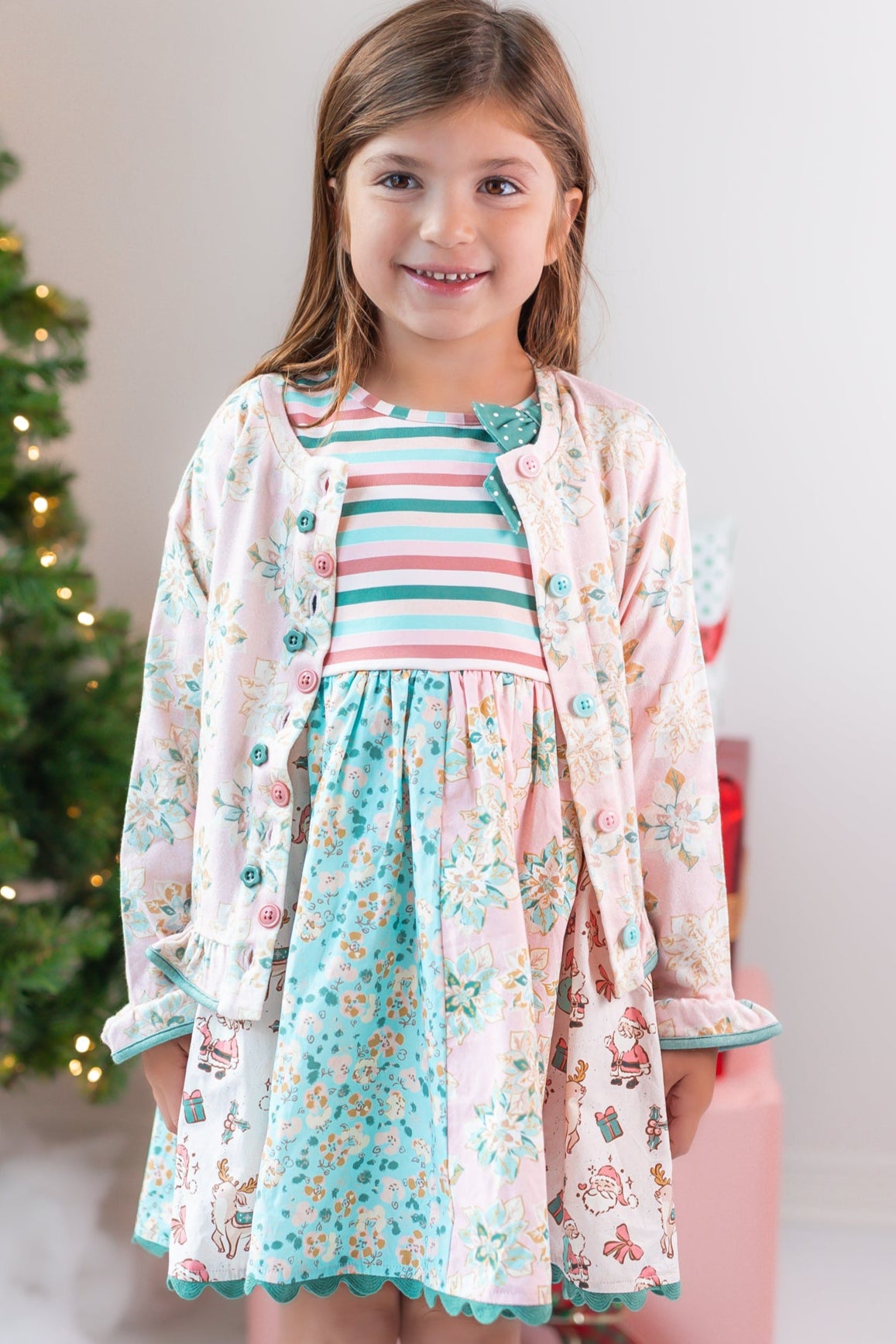 Poinsettia Puff Cardigan (Pre-Order)