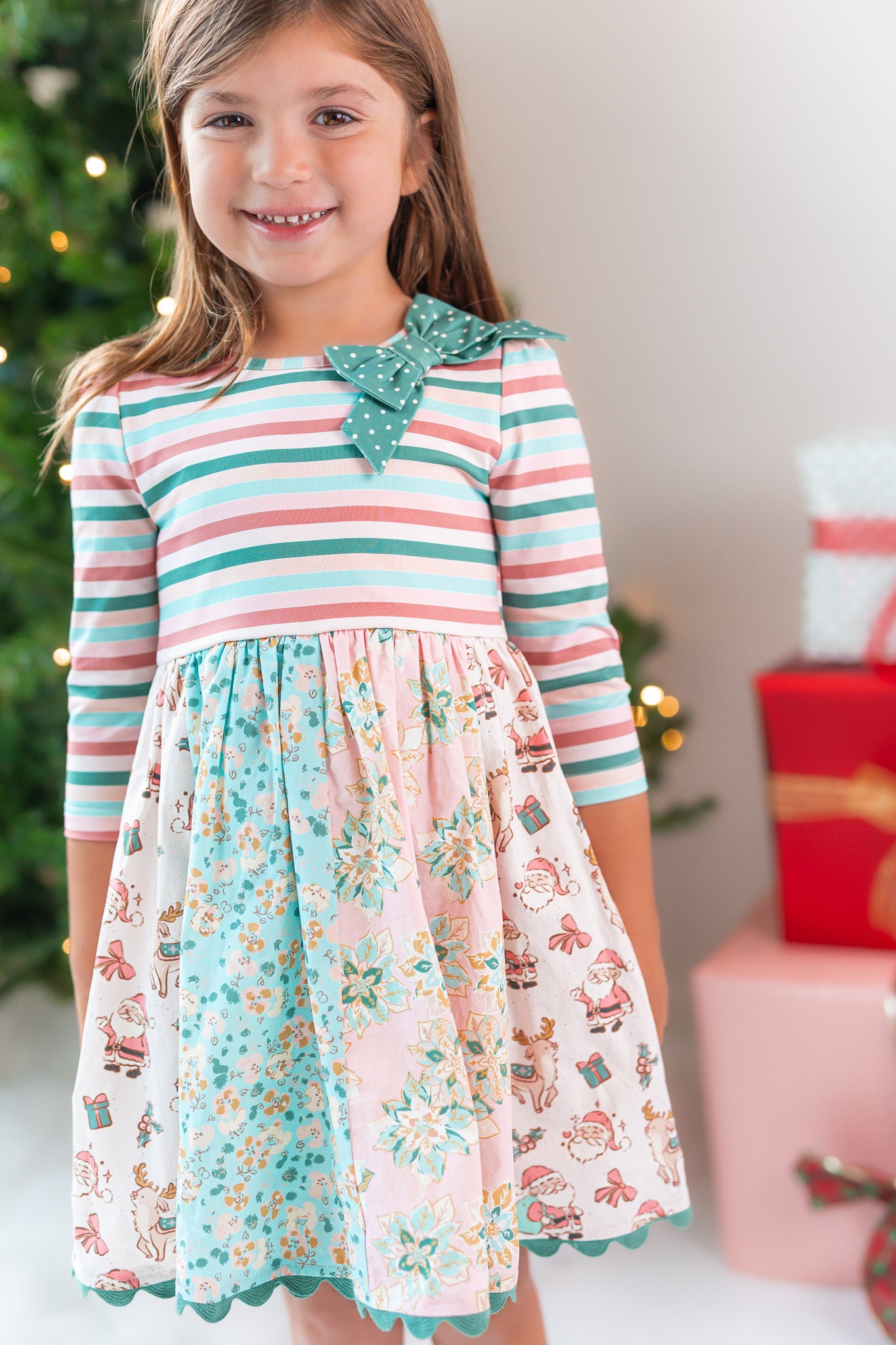 Santas Sugarplum Panel Dress (Pre-Order)