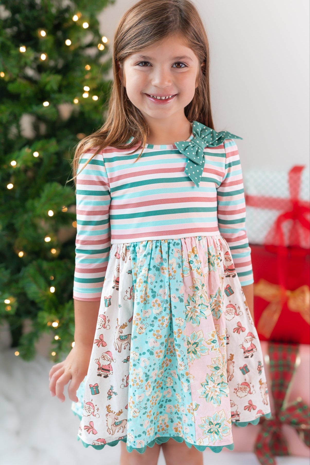 Santas Sugarplum Panel Dress (Pre-Order)