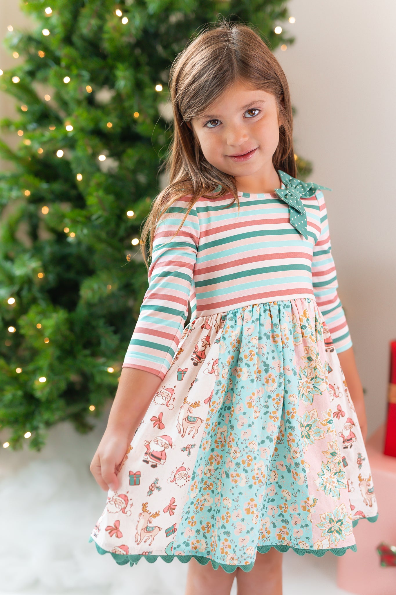 Santas Sugarplum Panel Dress (Pre-Order)