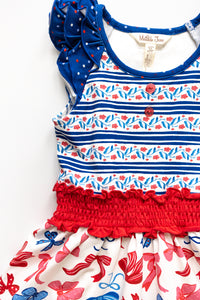 Bows Over America Ruffle Dress (Pre-Order)
