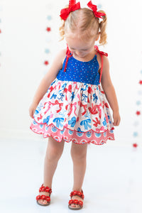 Bows Over America Bubble Romper (Pre-Order)
