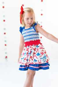 Bows Over America Ruffle Dress (Pre-Order)