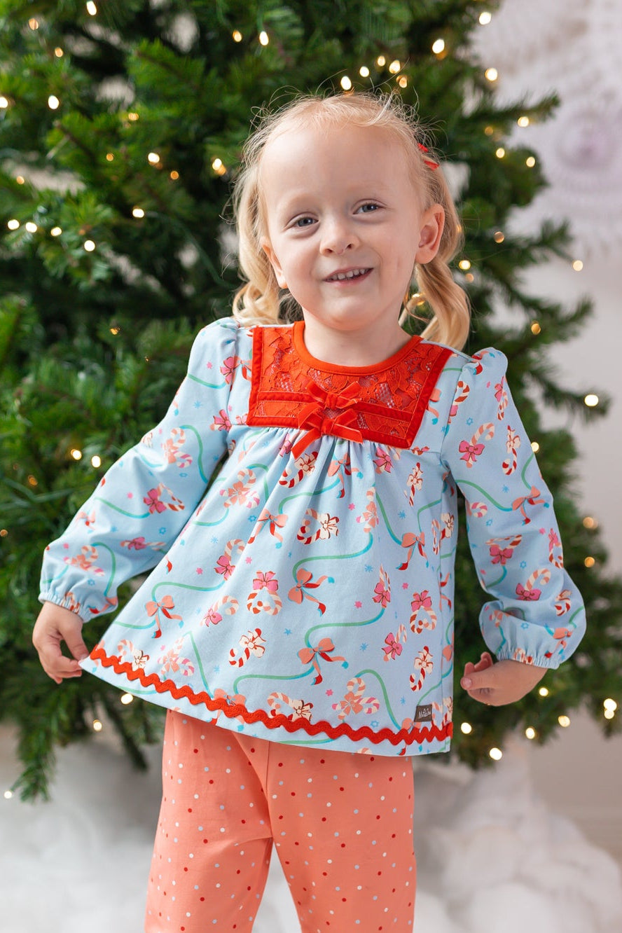 Candy Cane Lane Lace Tunic (Pre-Order)