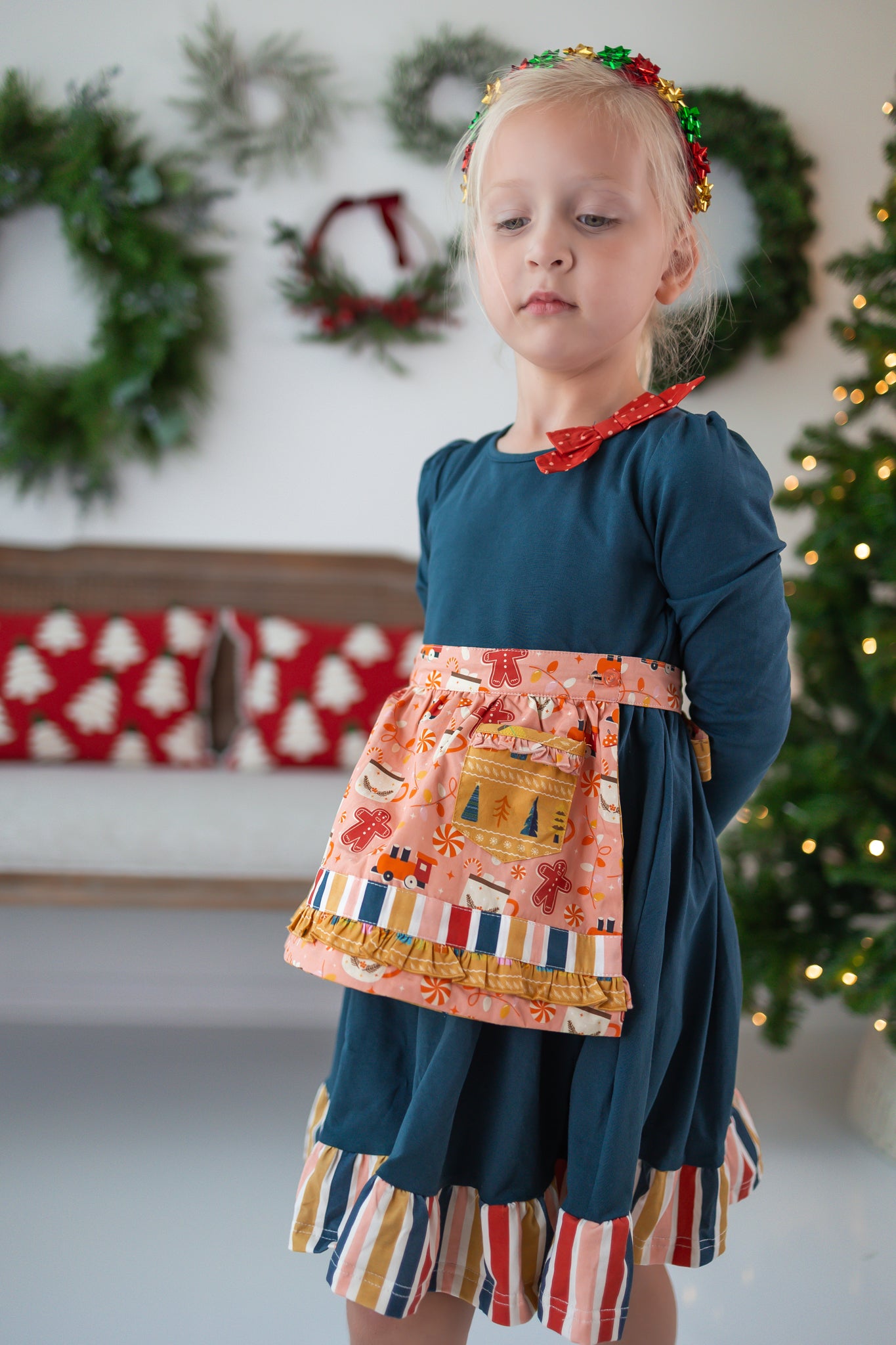 Enchanted Evergreen Apron Dress