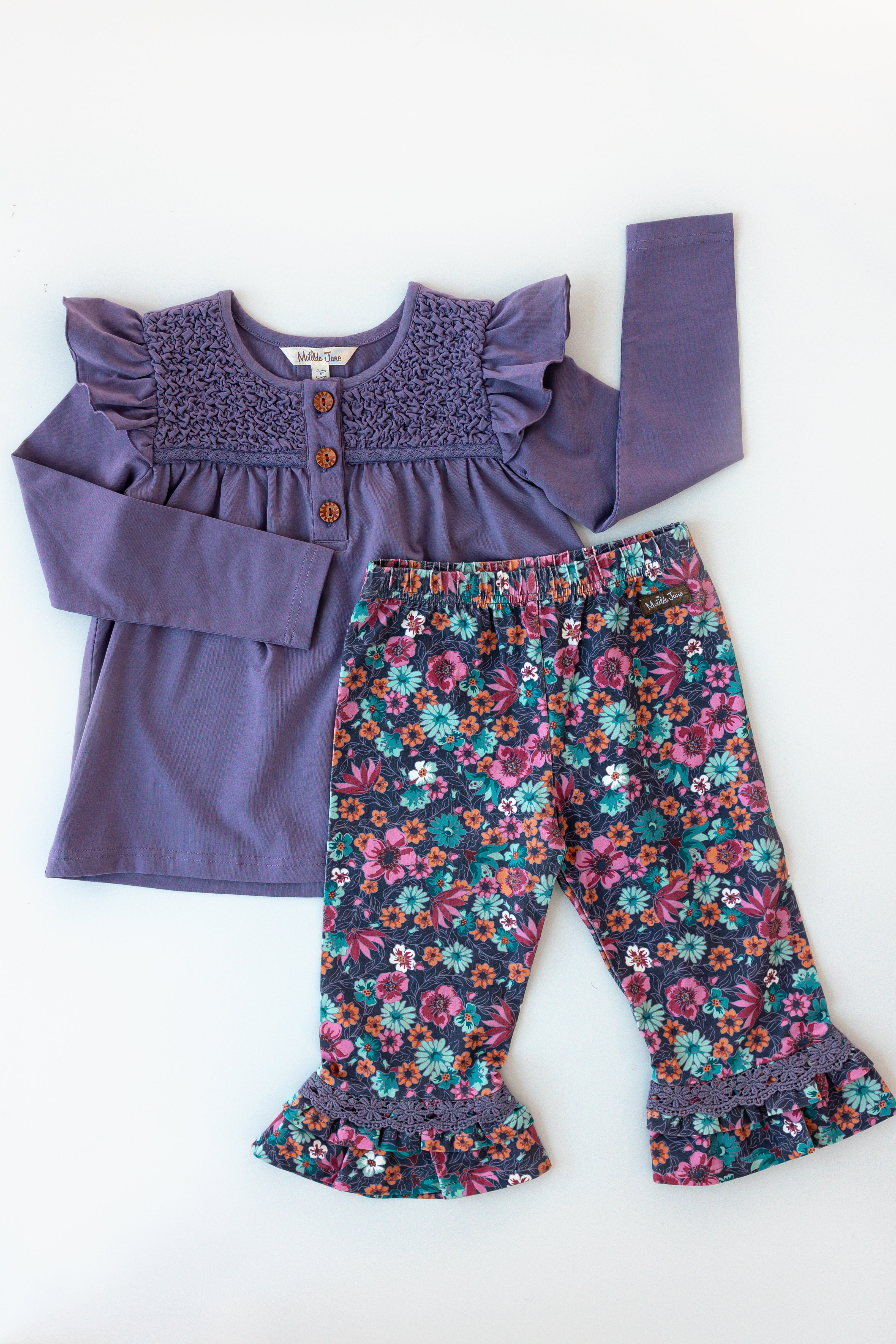 Enchanted Berry Bliss Big Ruffles Leggings