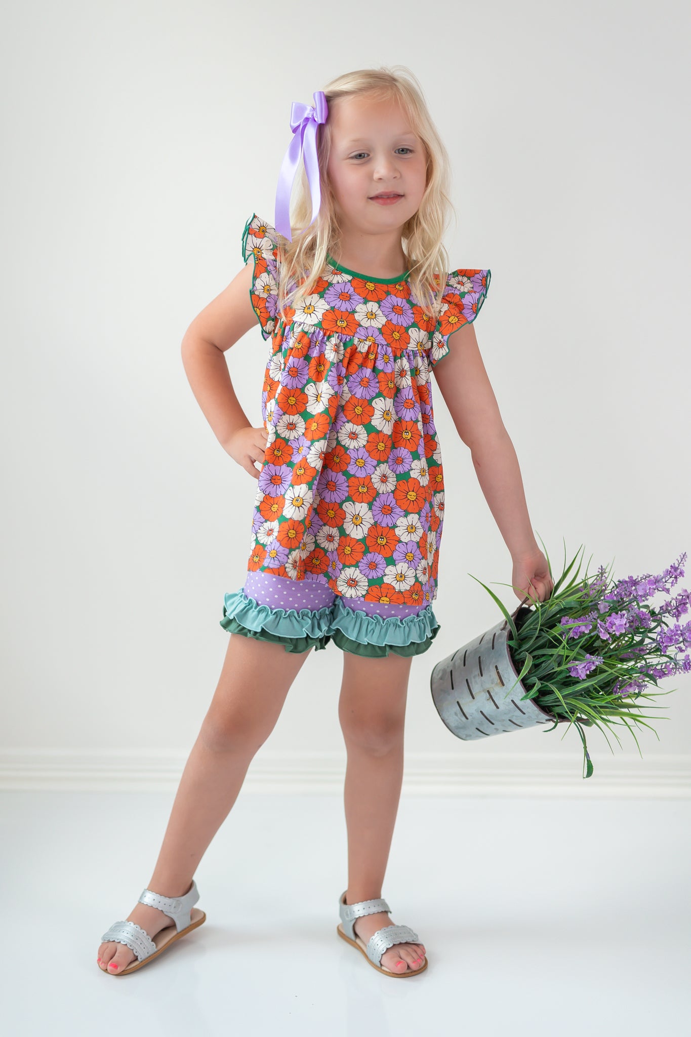 Spotted Sunshine Ruffle Shorties