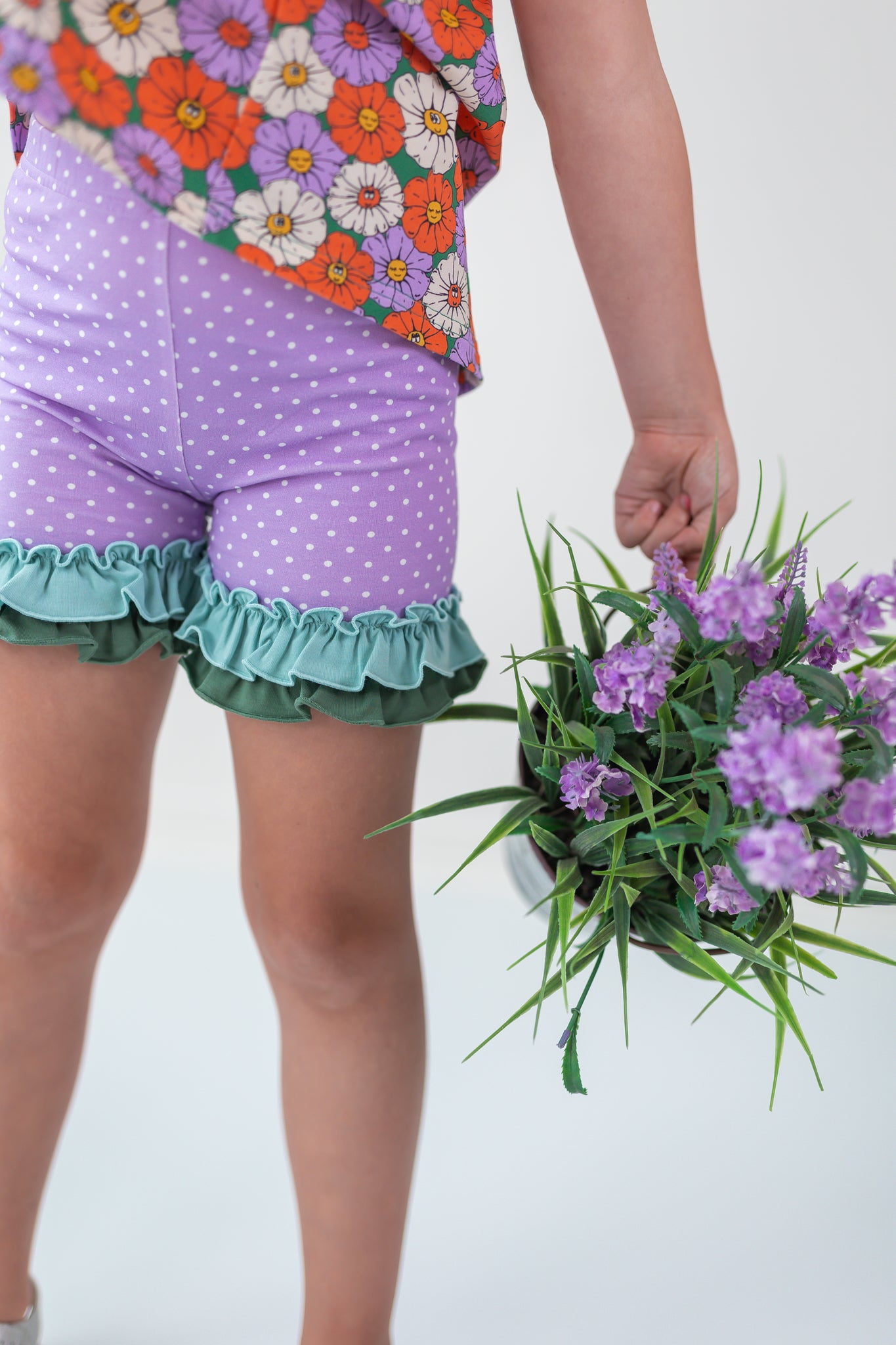 Spotted Sunshine Ruffle Shorties
