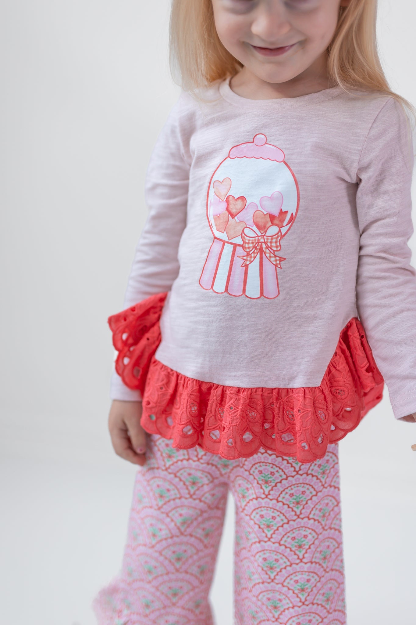Bubblegum Kisses Ruffle Tee