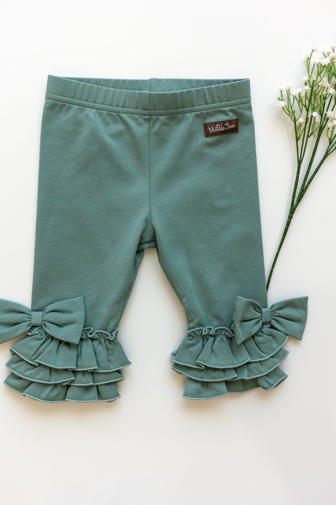 Meadow Mist Ruffle Capri (Pre-Order)