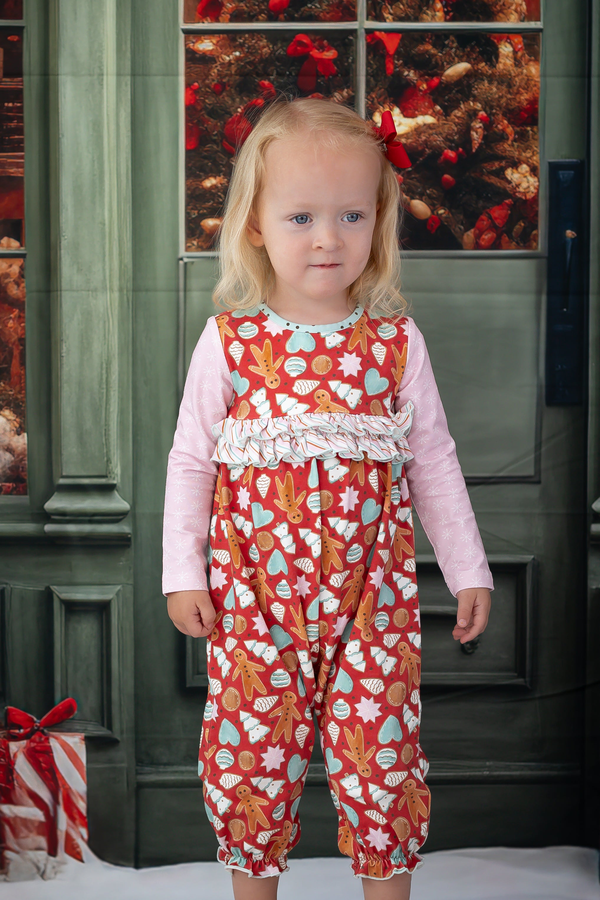 Merry Gingerbread Moments Romper (Pre-Order)