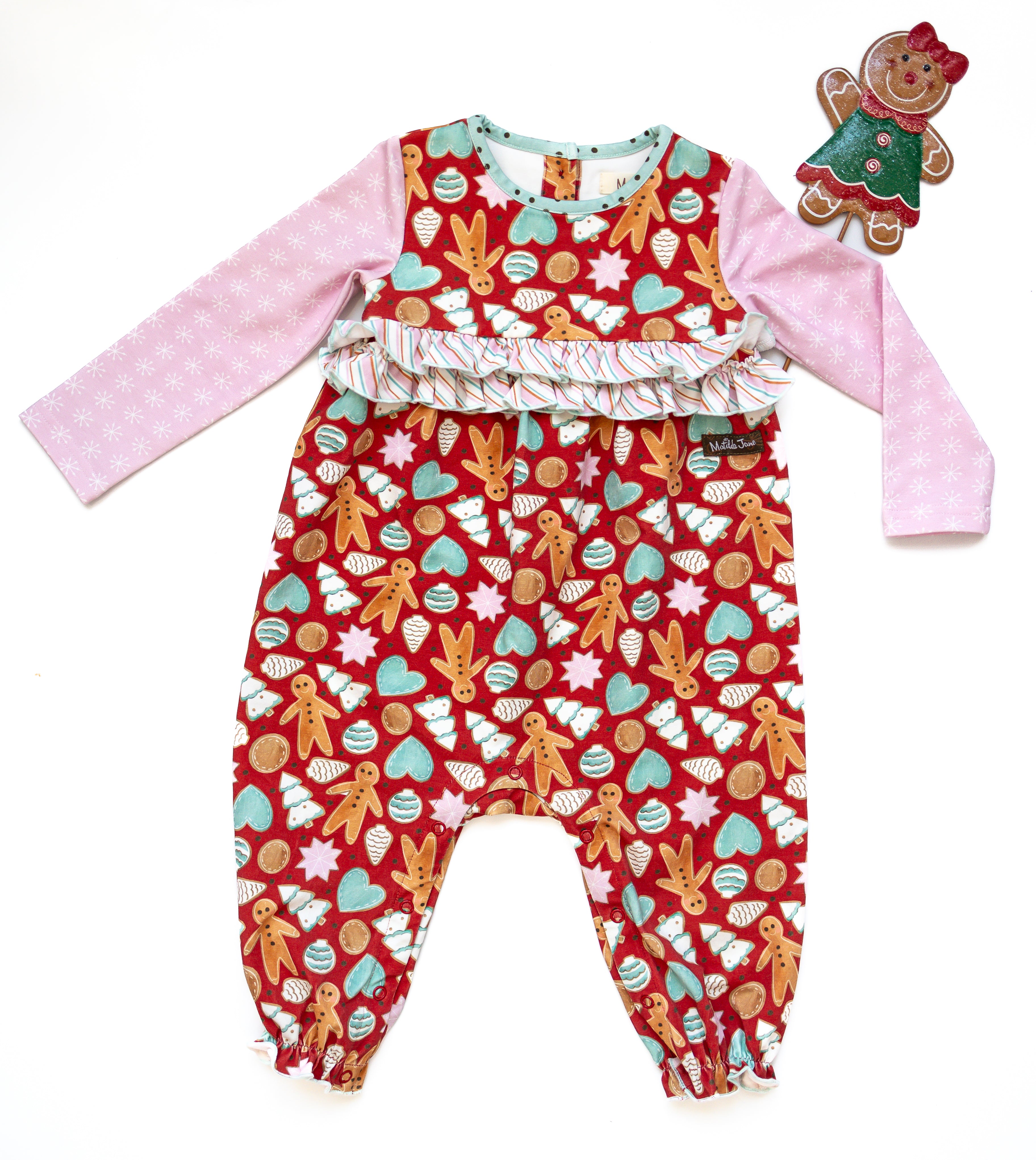 Merry Gingerbread Moments Romper (Pre-Order)