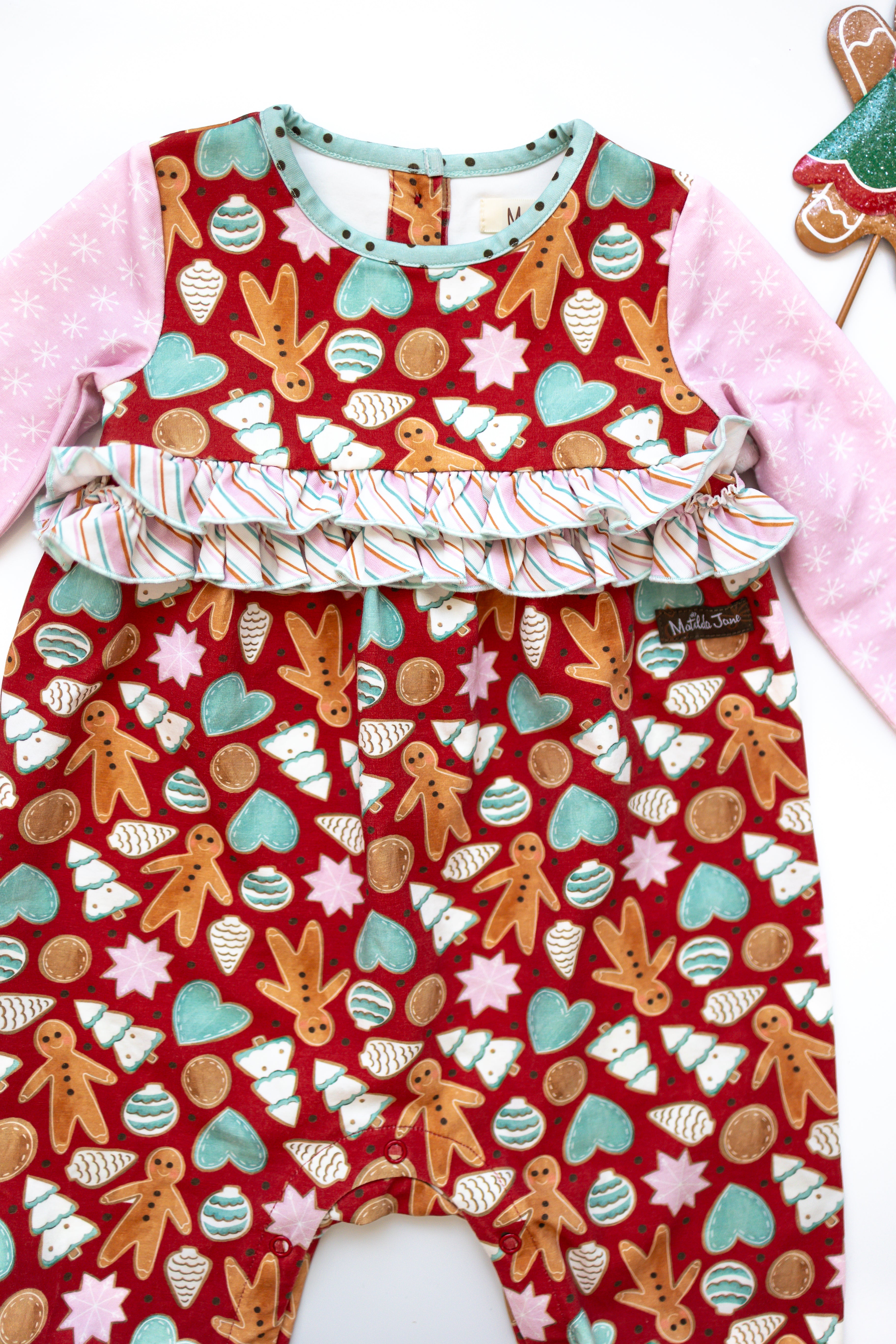 Merry Gingerbread Moments Romper (Pre-Order)