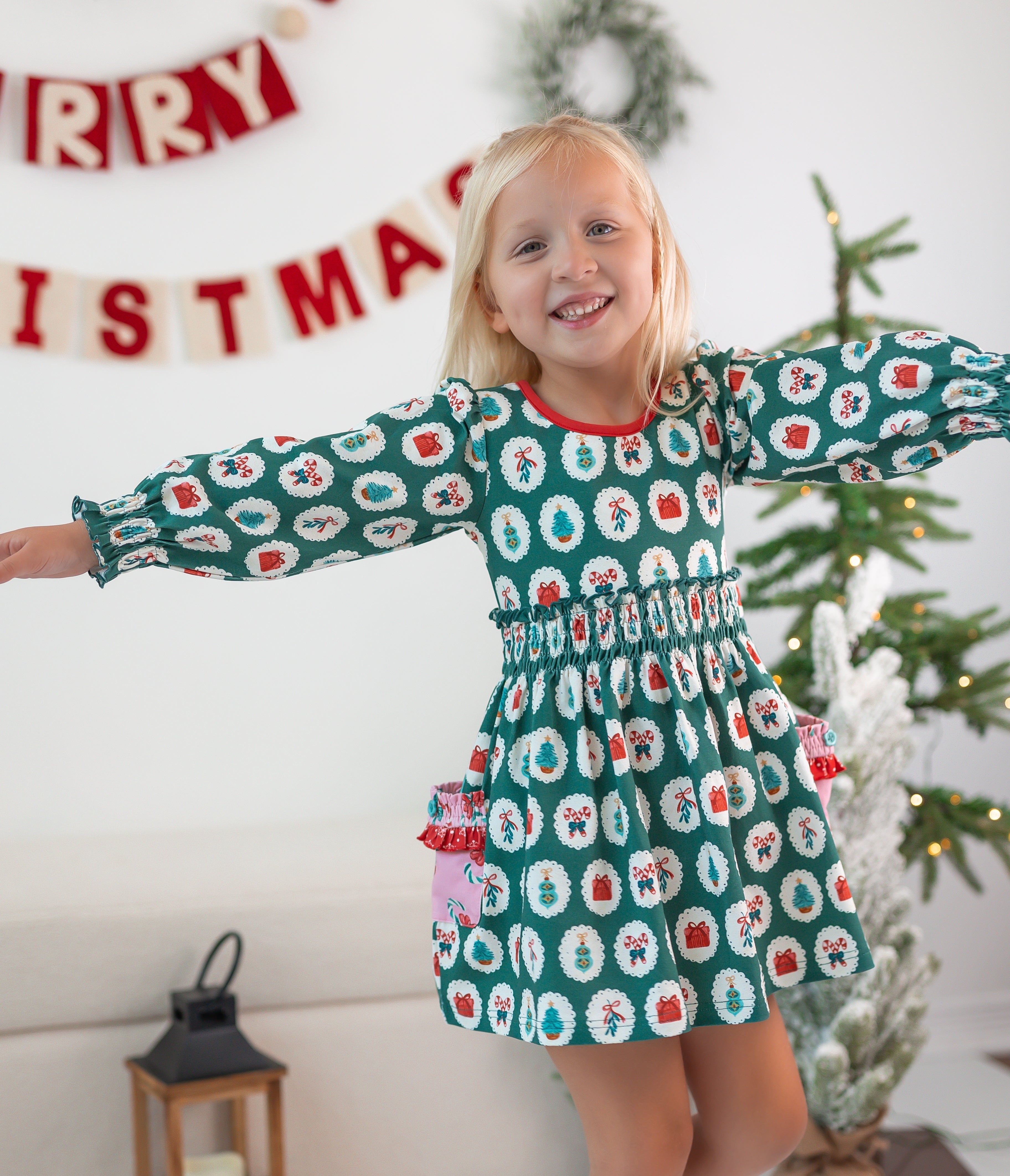 Matilda jane santa's helper dress best sale