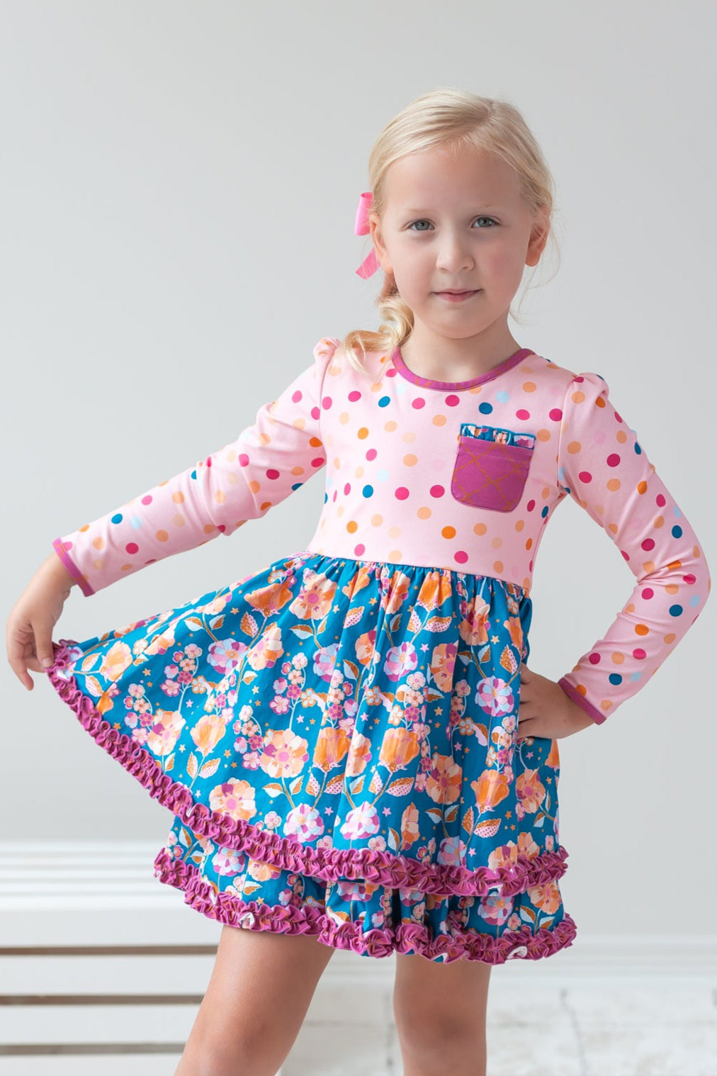 Plum Pie Dreams Ruffle Dress (Pre-Order)