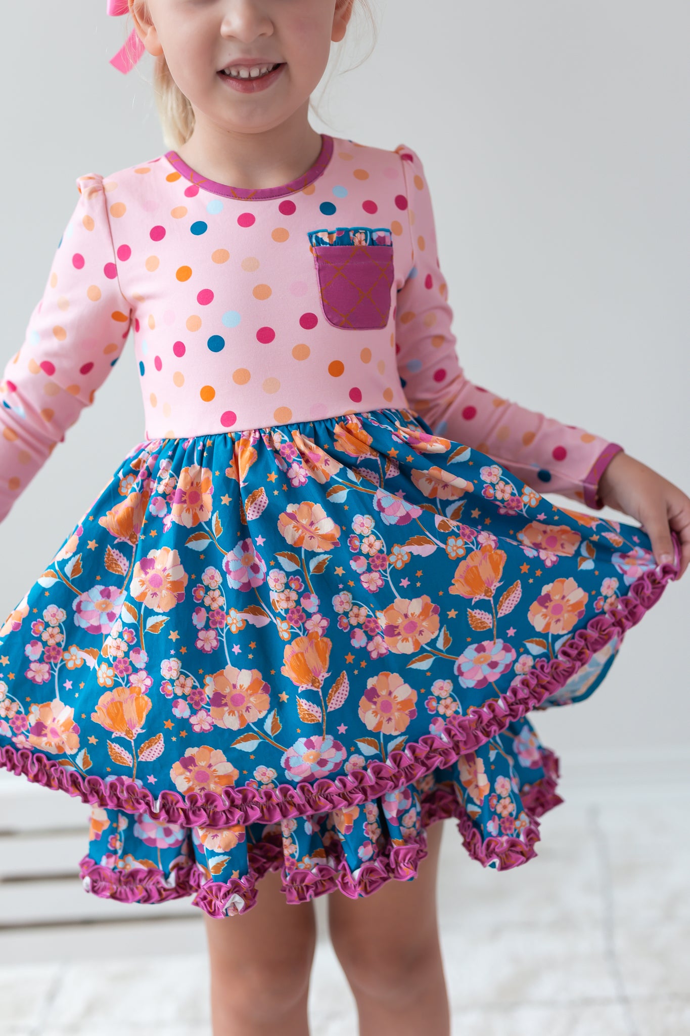 Plum Pie Dreams Ruffle Dress (Pre-Order)