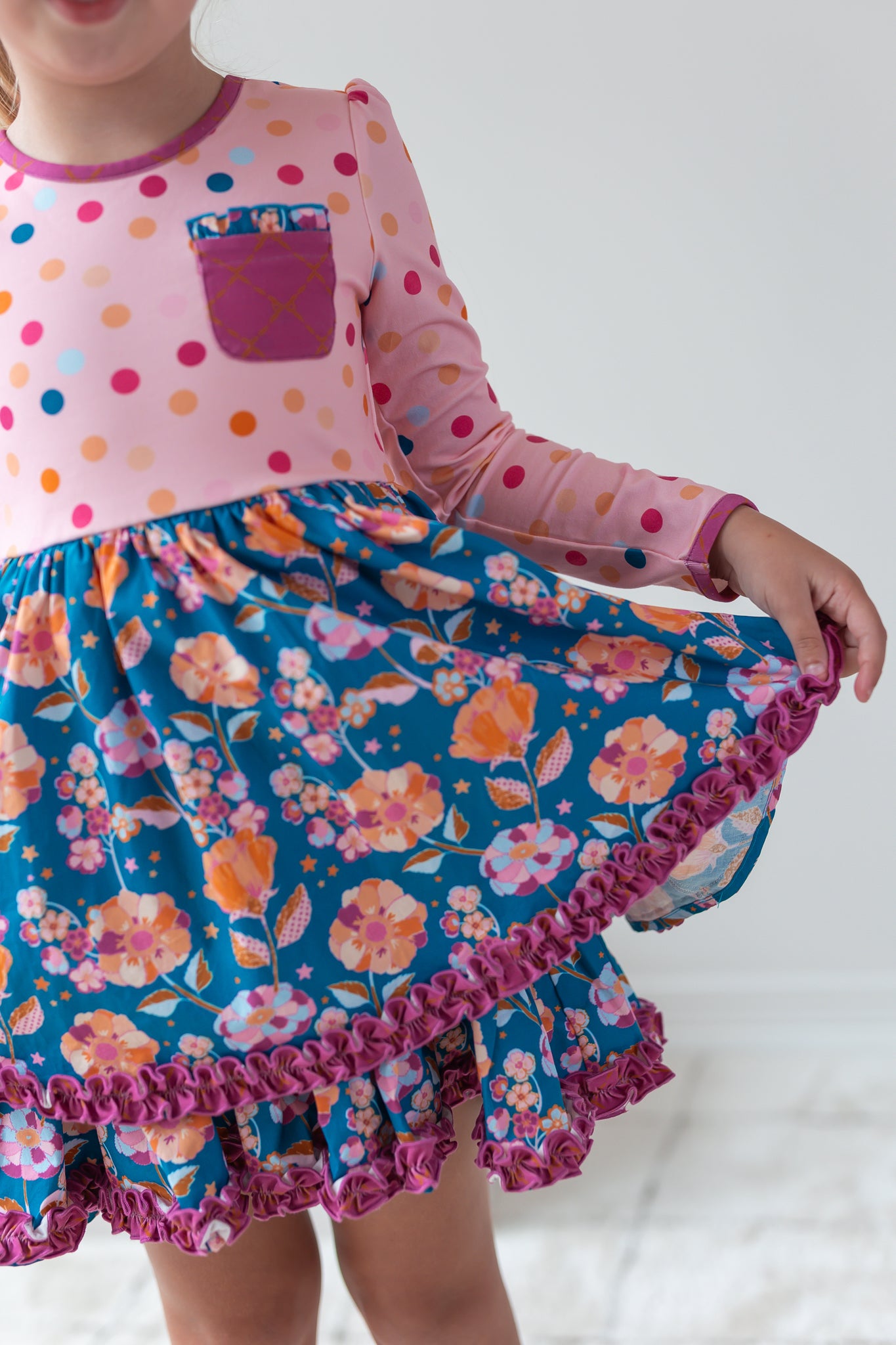 Plum Pie Dreams Ruffle Dress (Pre-Order)
