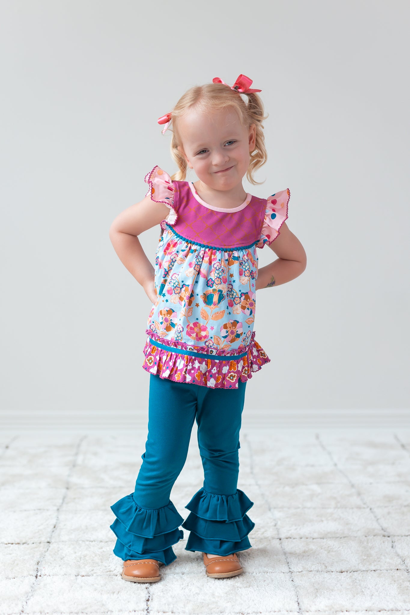 Blueberry Cloud Pop Benny Leggings (Pre-Order)