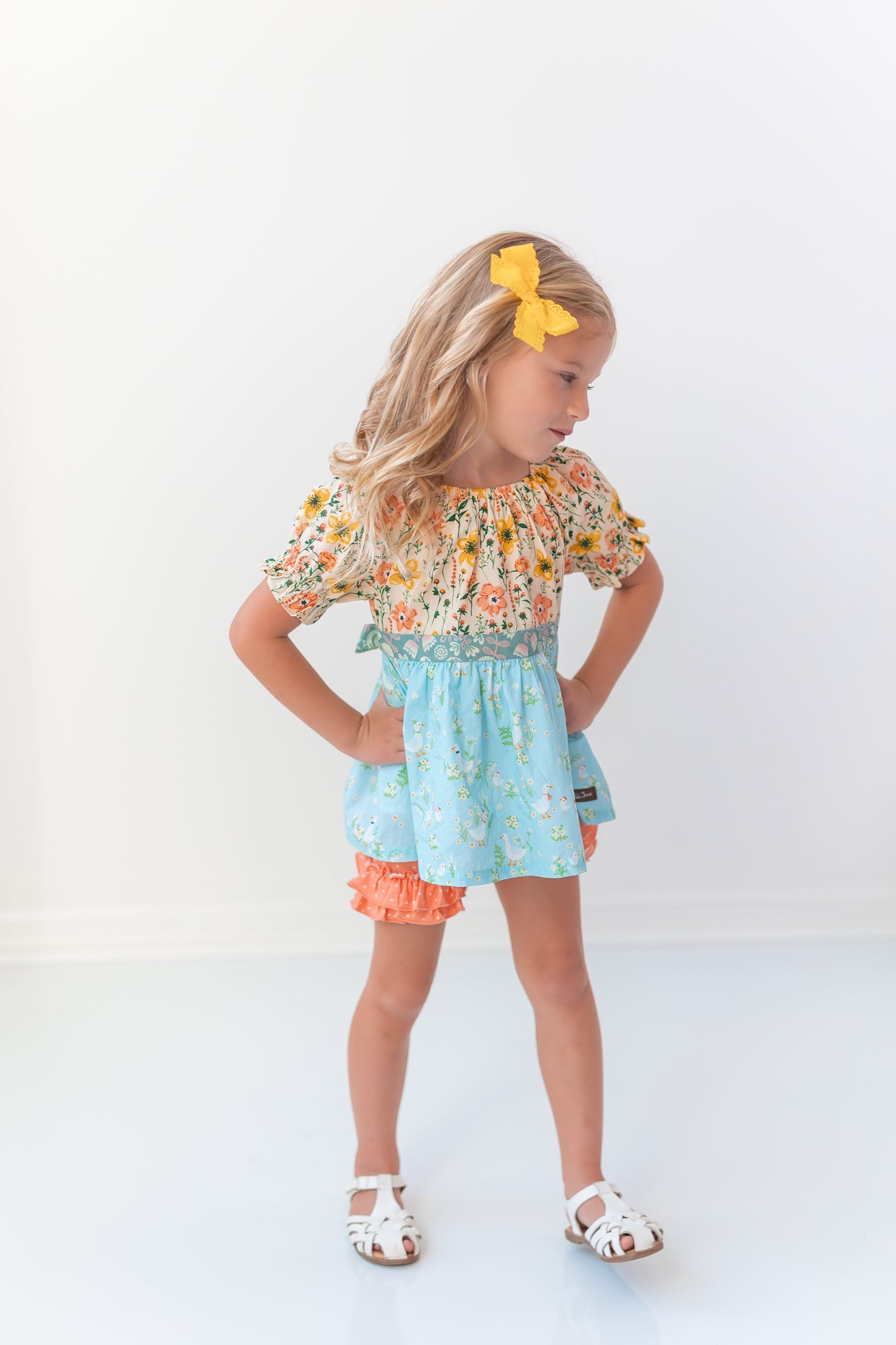 Just Peachy Ruffle Shorties (Pre-Order)