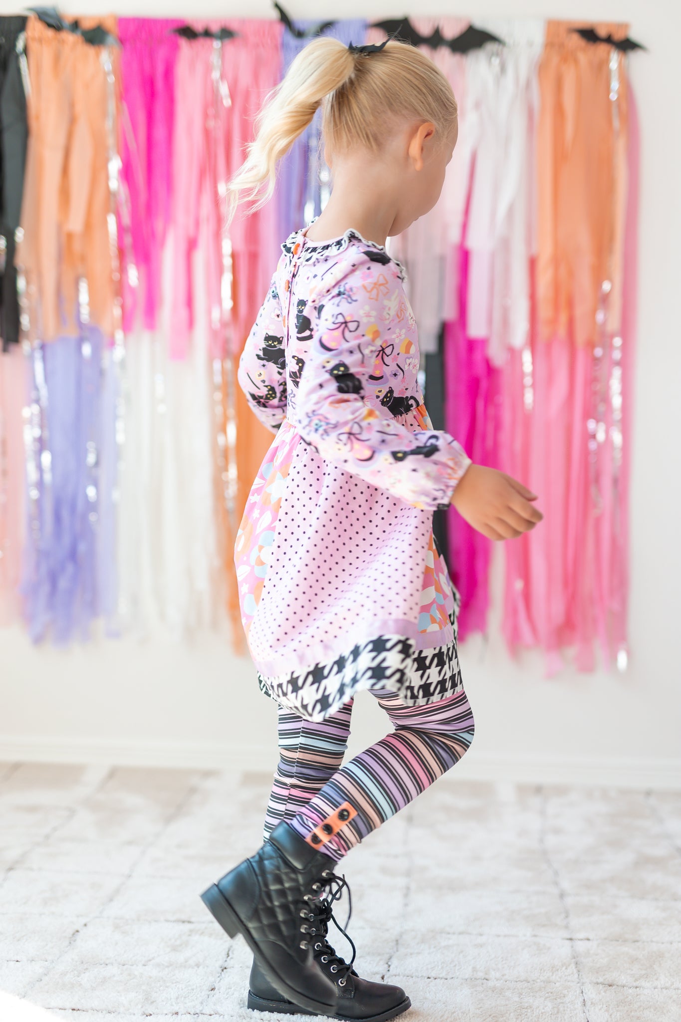Witchy Candy Stripe Leggings  (Pre-Order)