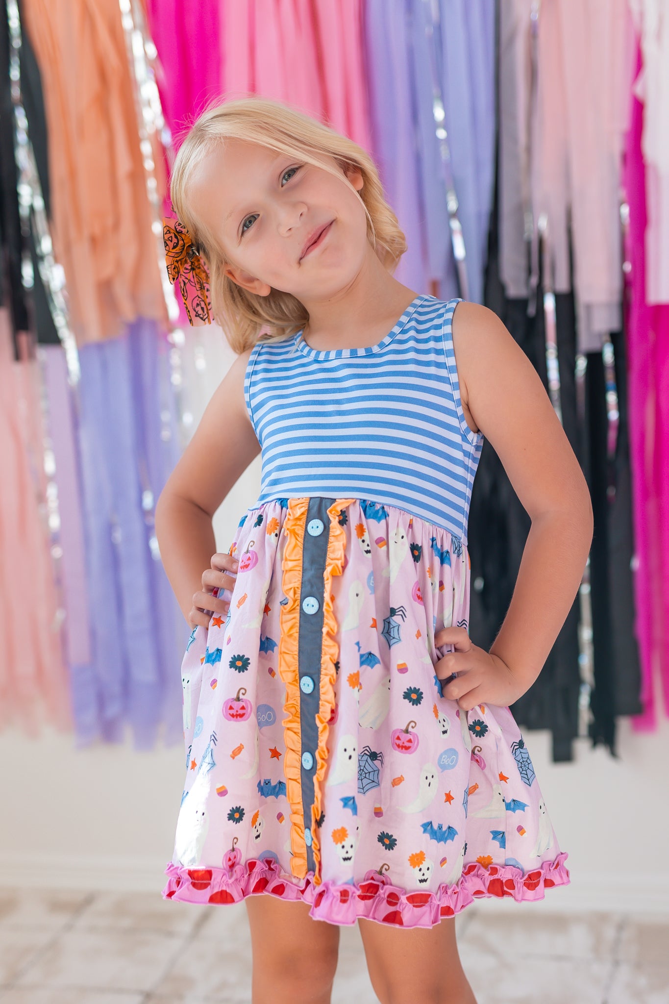 Enchanted Boo Bash Button Dress (Pre-Order)