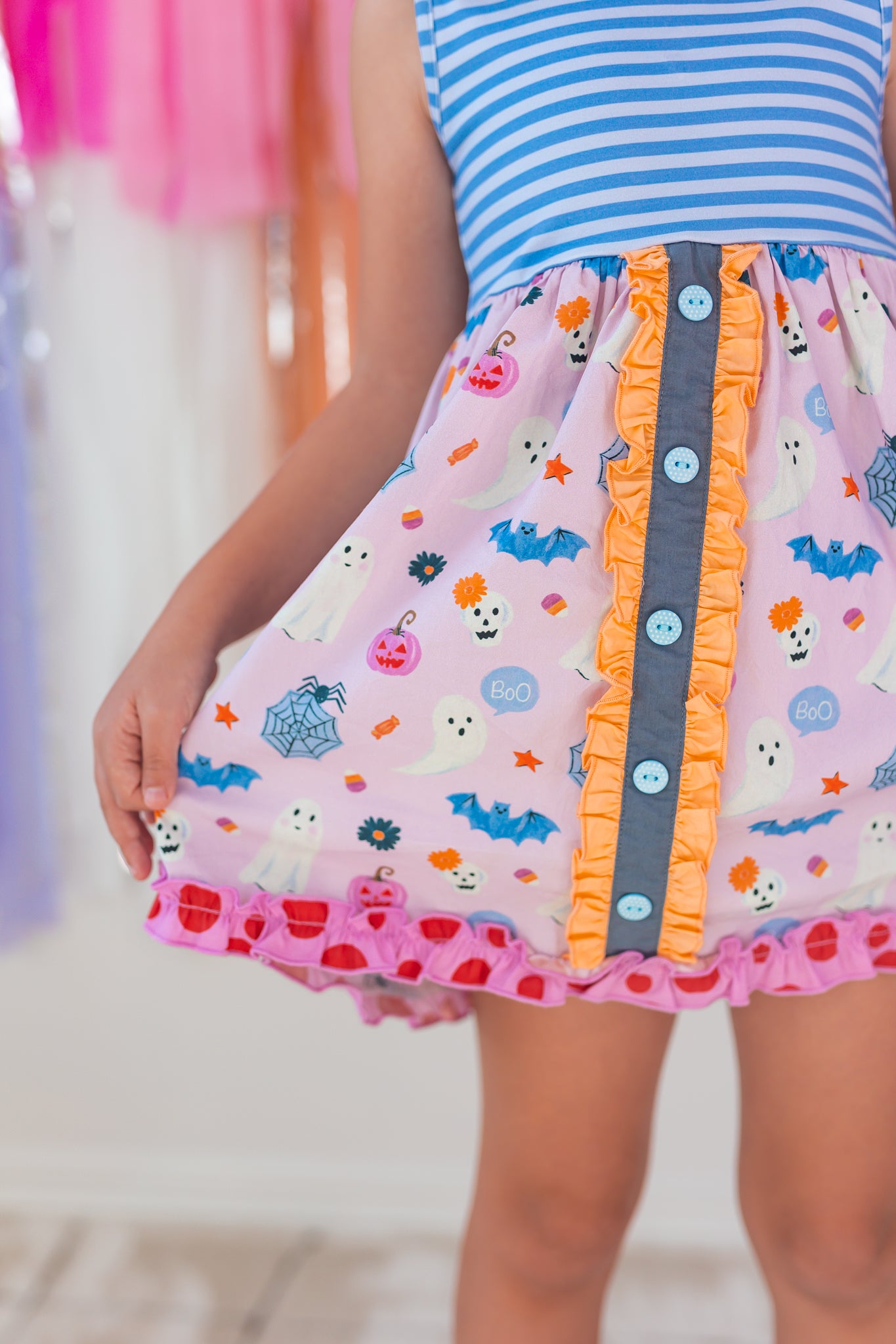 Enchanted Boo Bash Button Dress (Pre-Order)